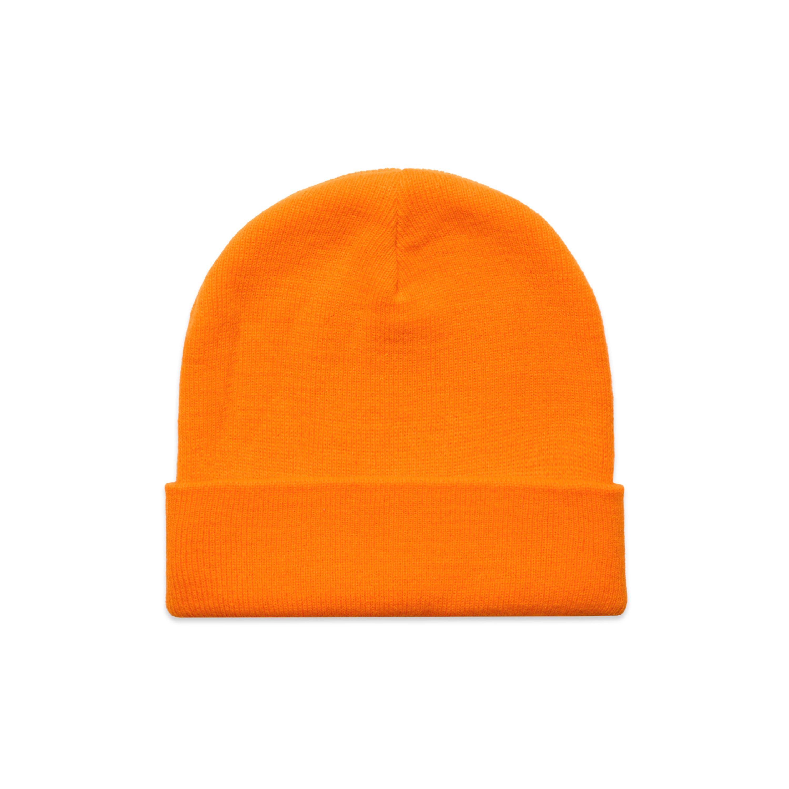 Cuff Safety Beanie | Arena Custom Blanks - Arena Prints - Front - Safety Orange - Orange