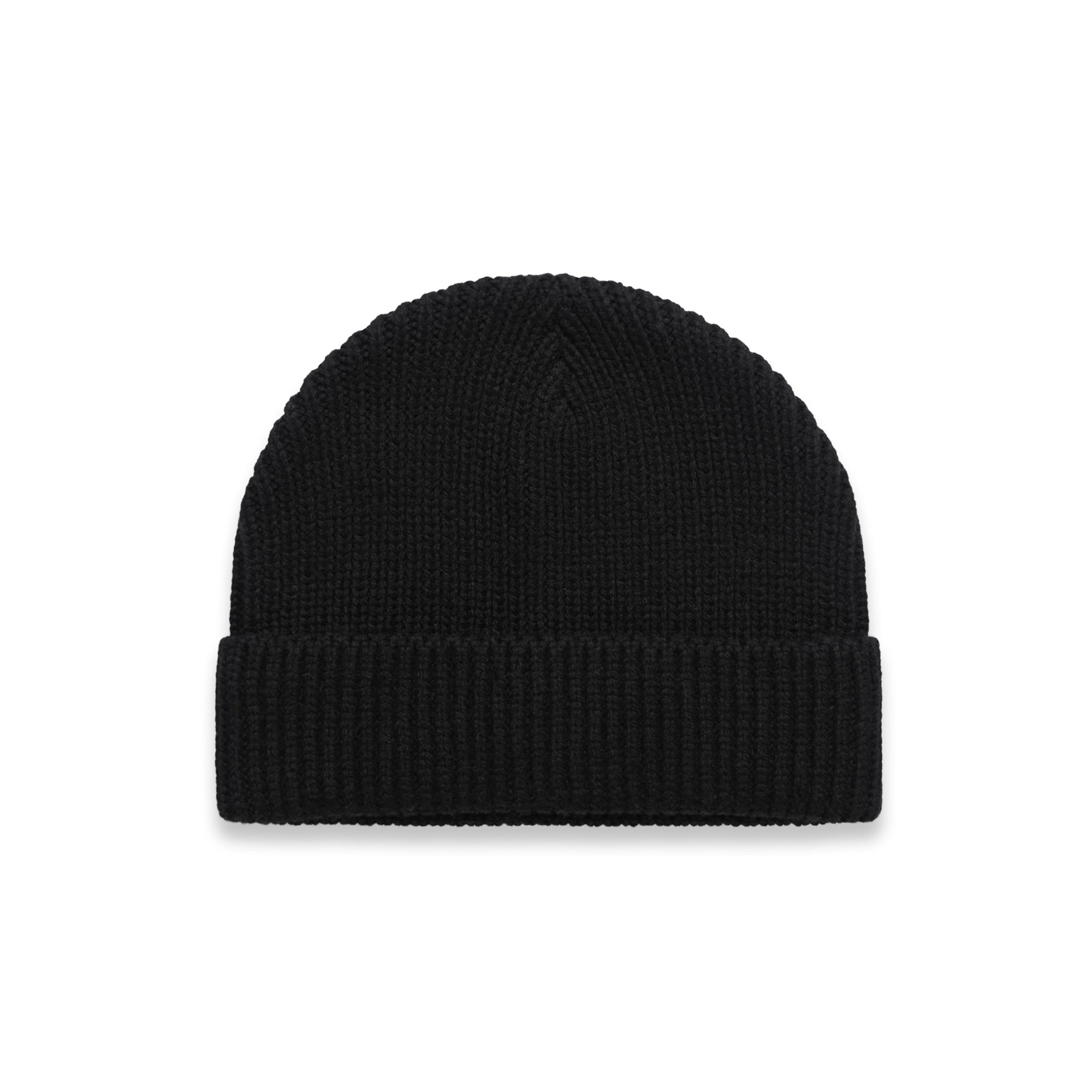 Gauge Beanie | Arena Custom Blanks - Arena Prints - Front - Black