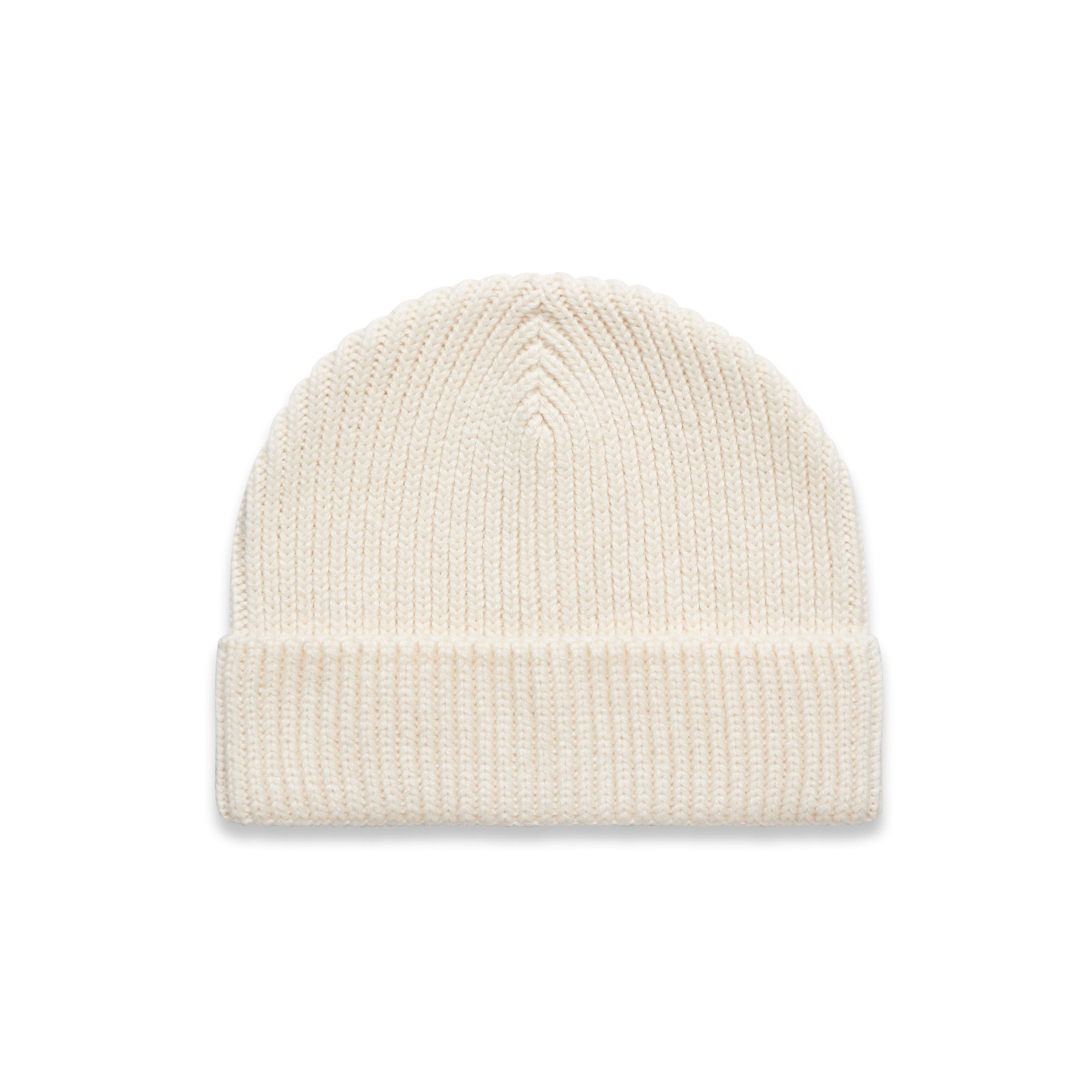 Gauge Beanie | Arena Custom Blanks - Arena Prints - Front - Ecru - Cream