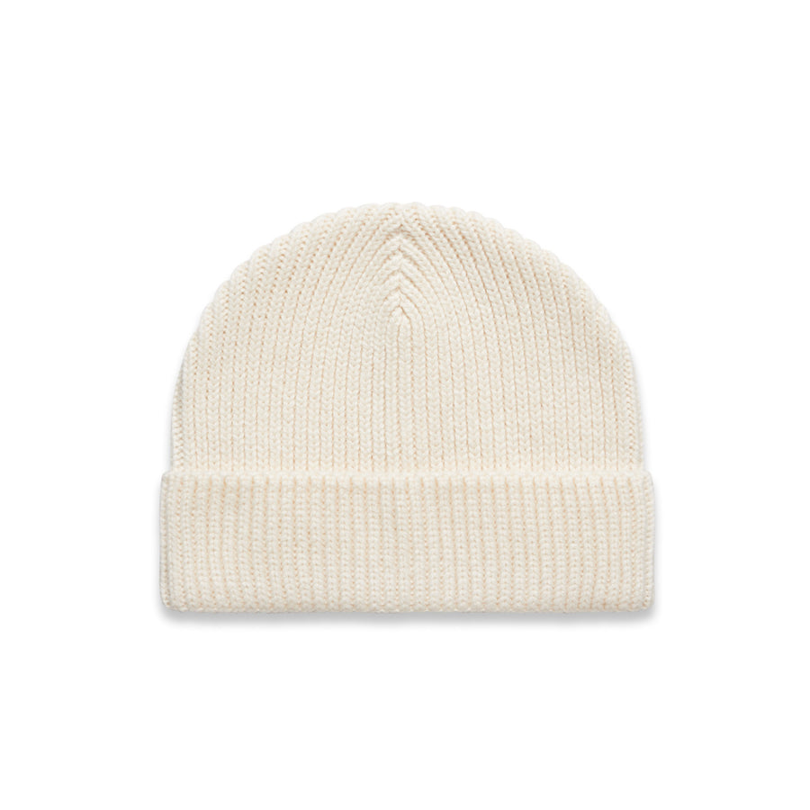 Gauge Beanie | Arena Custom Blanks - Arena Prints - Front - Ecru - Cream