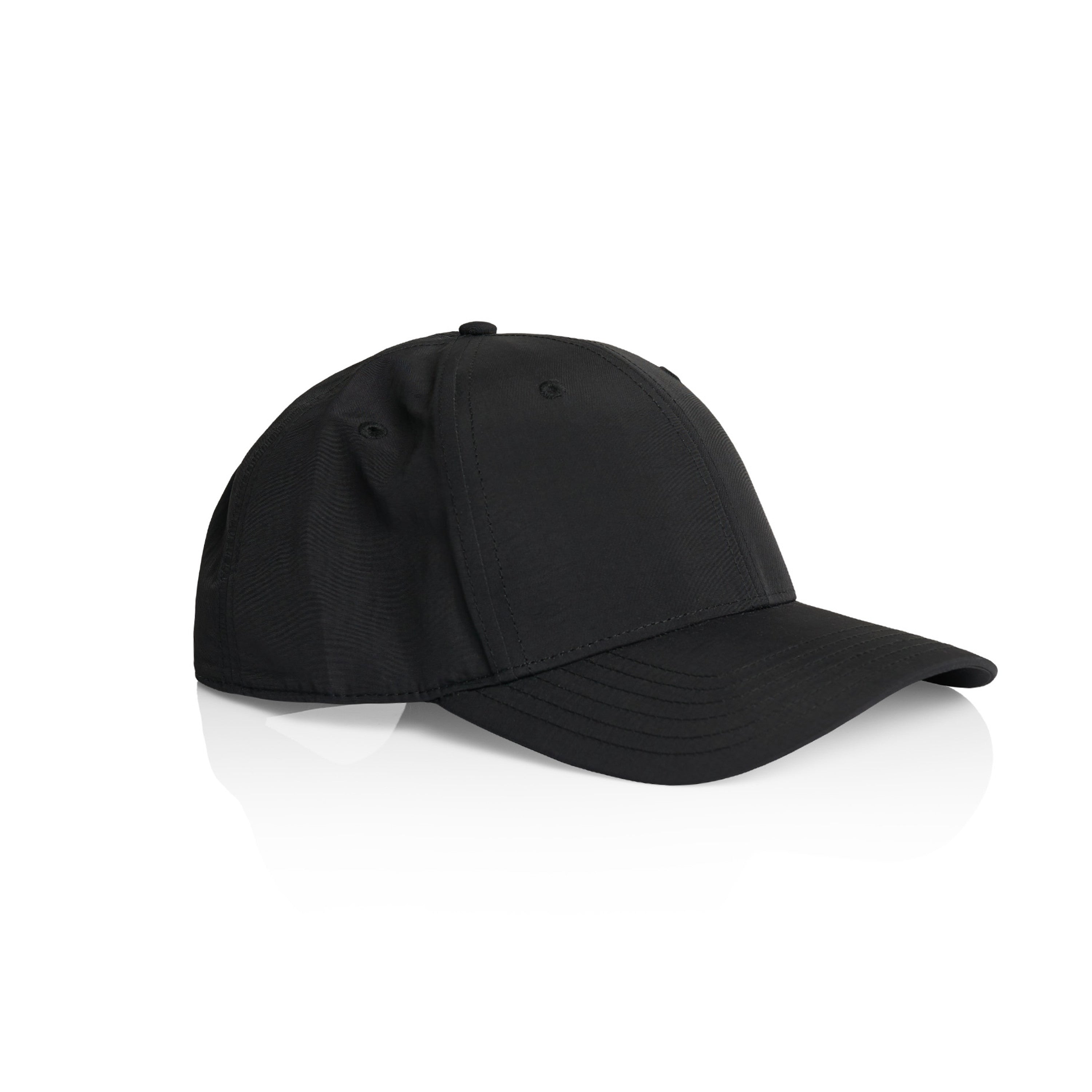 Icon Nylon Cap | Arena Custom Blanks - Arena Prints - Angle - Black