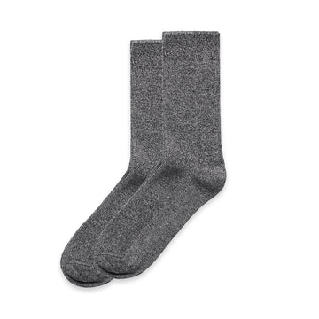 Marle Socks (2 Pairs) | Arena Custom Blanks - Arena Prints - Side - Black Heather - Black - Grey