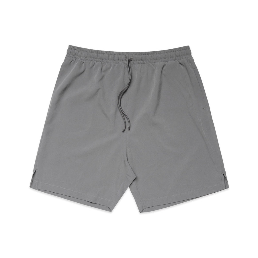 Men's Active Shorts 18" |Arena Custom Blanks - Arena Prints - Front - Shadow - Grey