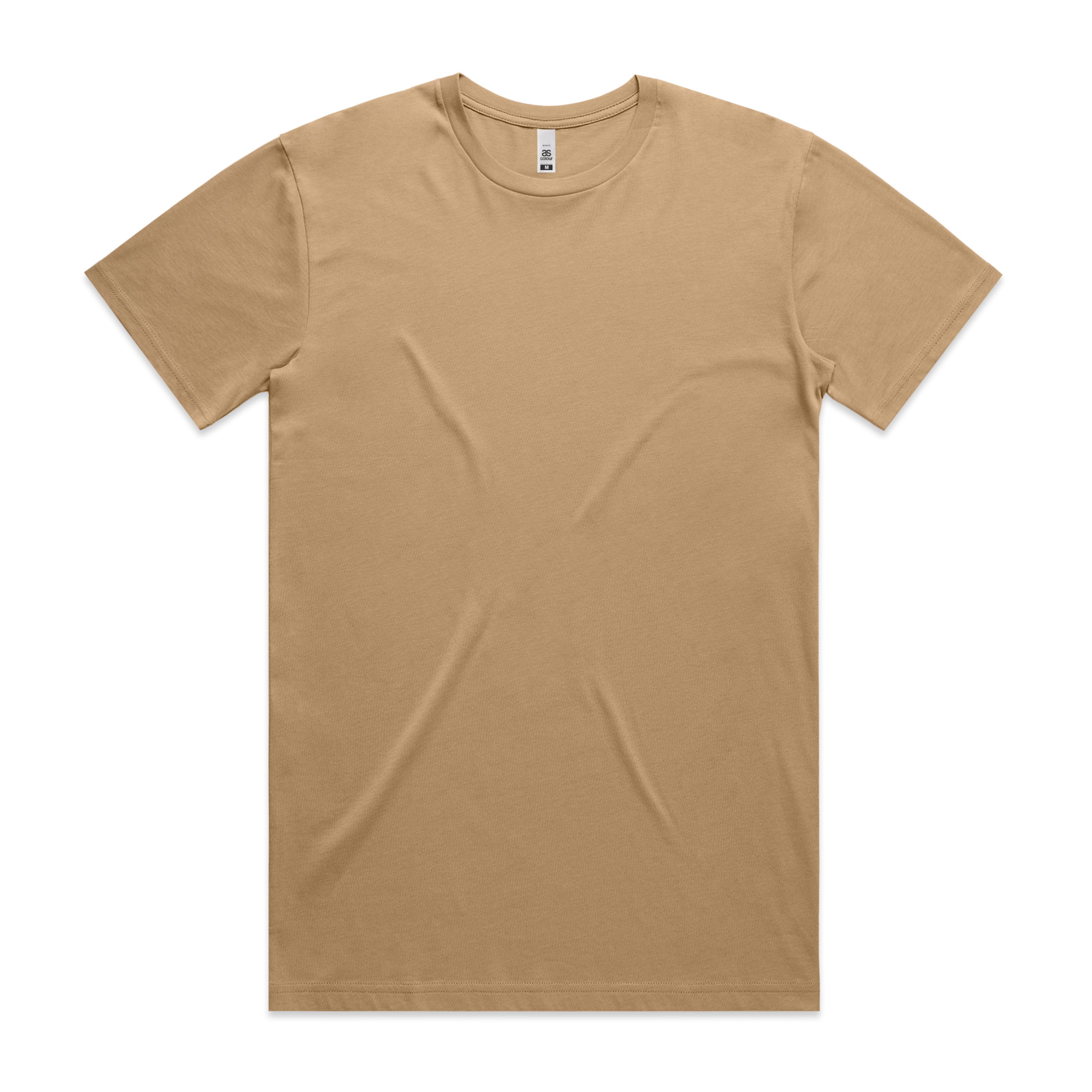 Men's Basic Tee Set B |  Arena Custom Blanks - Arena Prints - Front - Khaki - Tan
