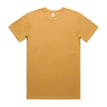 Men's Basic Tee Set B |  Arena Custom Blanks - Arena Prints - Front - Mustard - Yellow