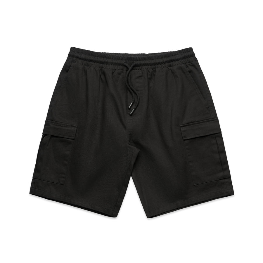 Men's Cargo Walk Shorts 19" | Arena Custom Blanks - Arena Prints - Front - Black