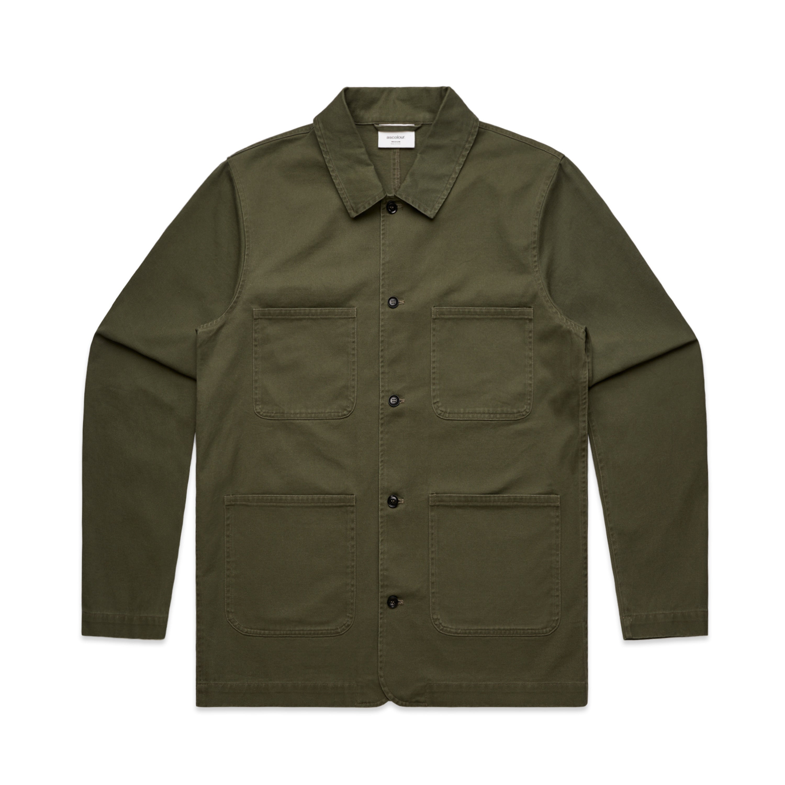 Men's Chore Jacket | Arena Custom Blanks - Arena Prints -  Front - Army - Green