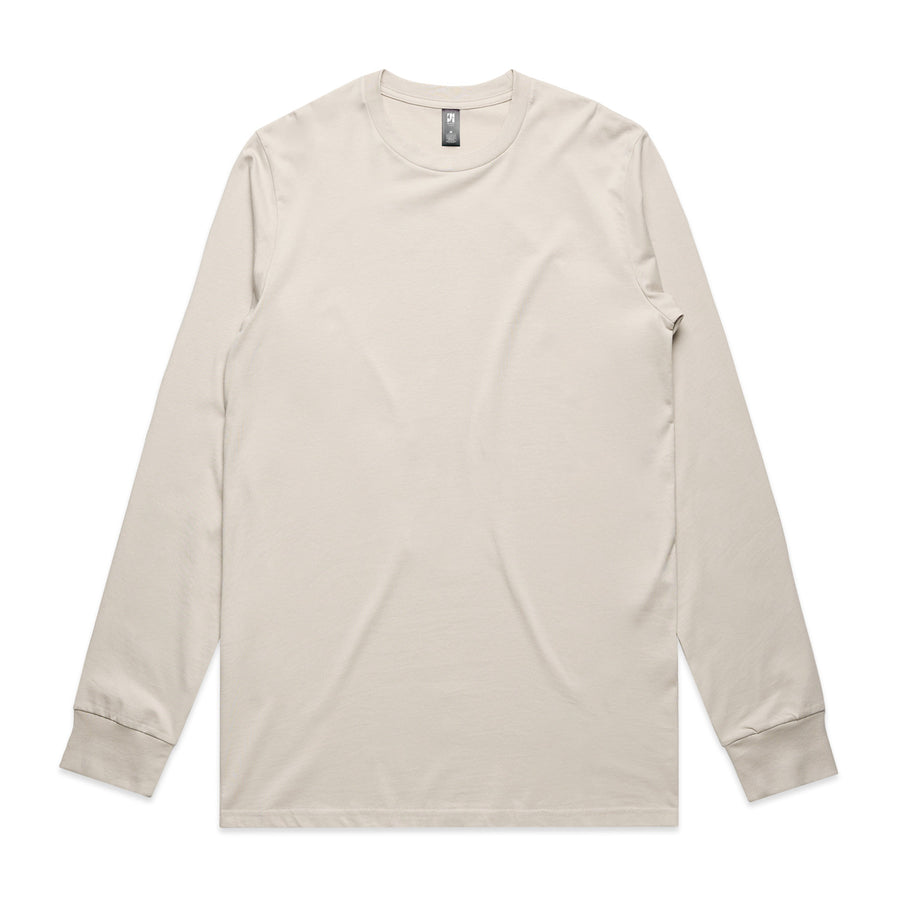 Men's  Classic Long Sleeve Tee | Arena Custom Blanks - Arena Prints - Front - Bone - Cream