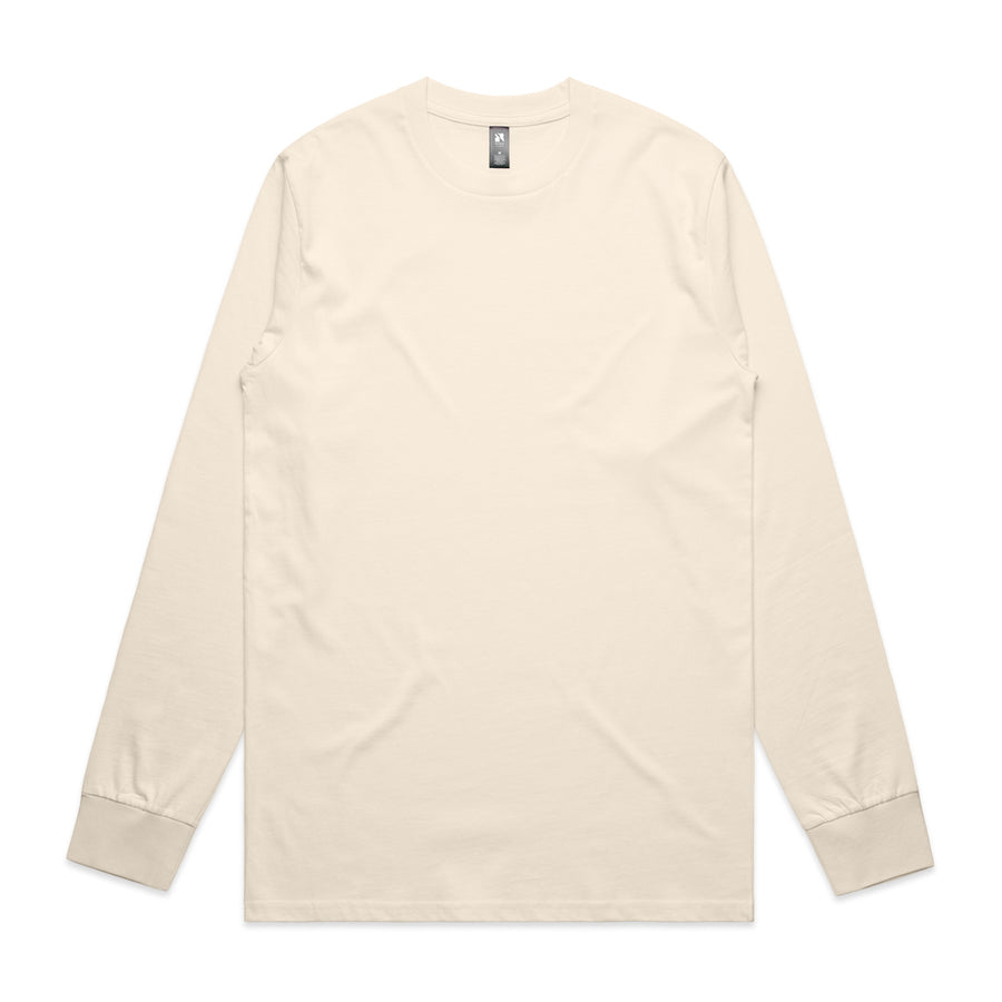 Men's  Classic Long Sleeve Tee | Arena Custom Blanks - Arena Prints - Front - Ecru - Cream