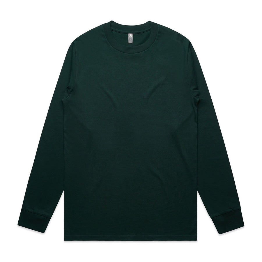 Men's Classic Long Sleeve Tee | Arena Custom Blanks - Arena Prints - Front - Pine Green - Green