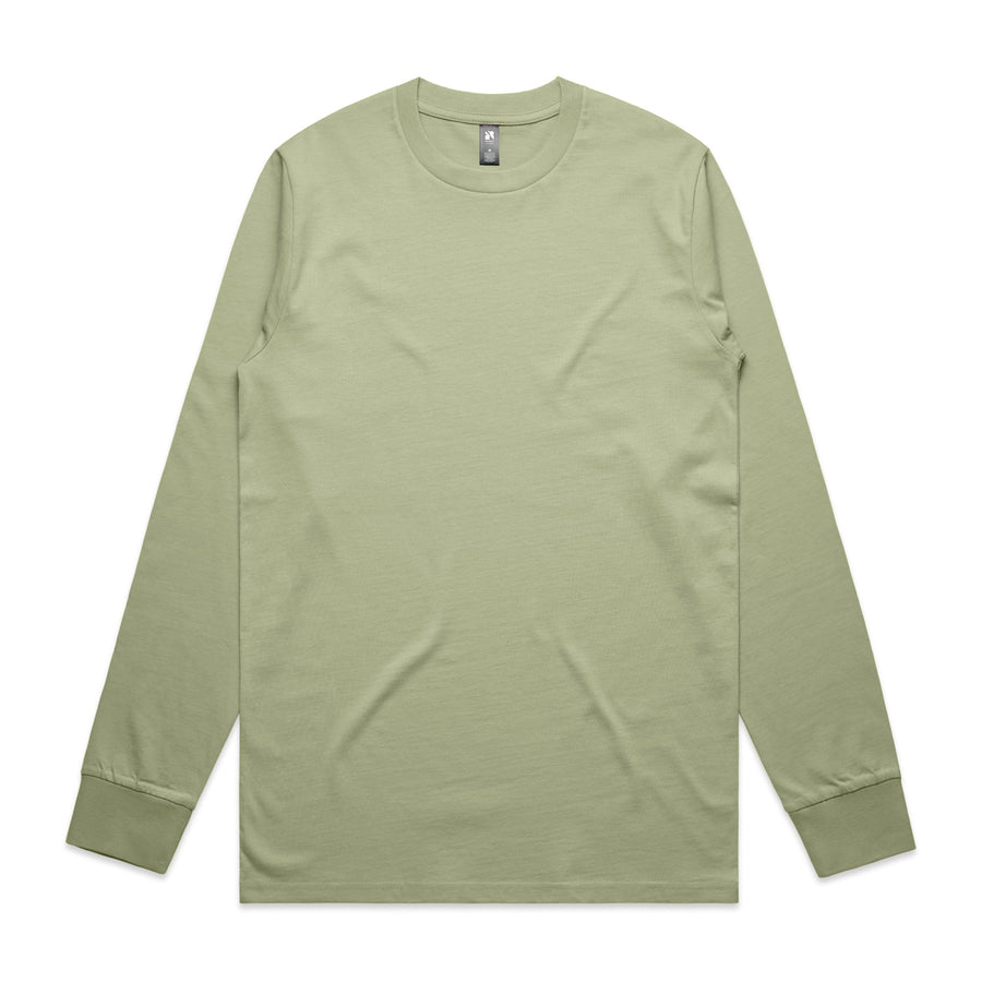 Men's Classic Long Sleeve Tee | Arena Custom Blanks - Arena Prints - Front - Pistachio - Green