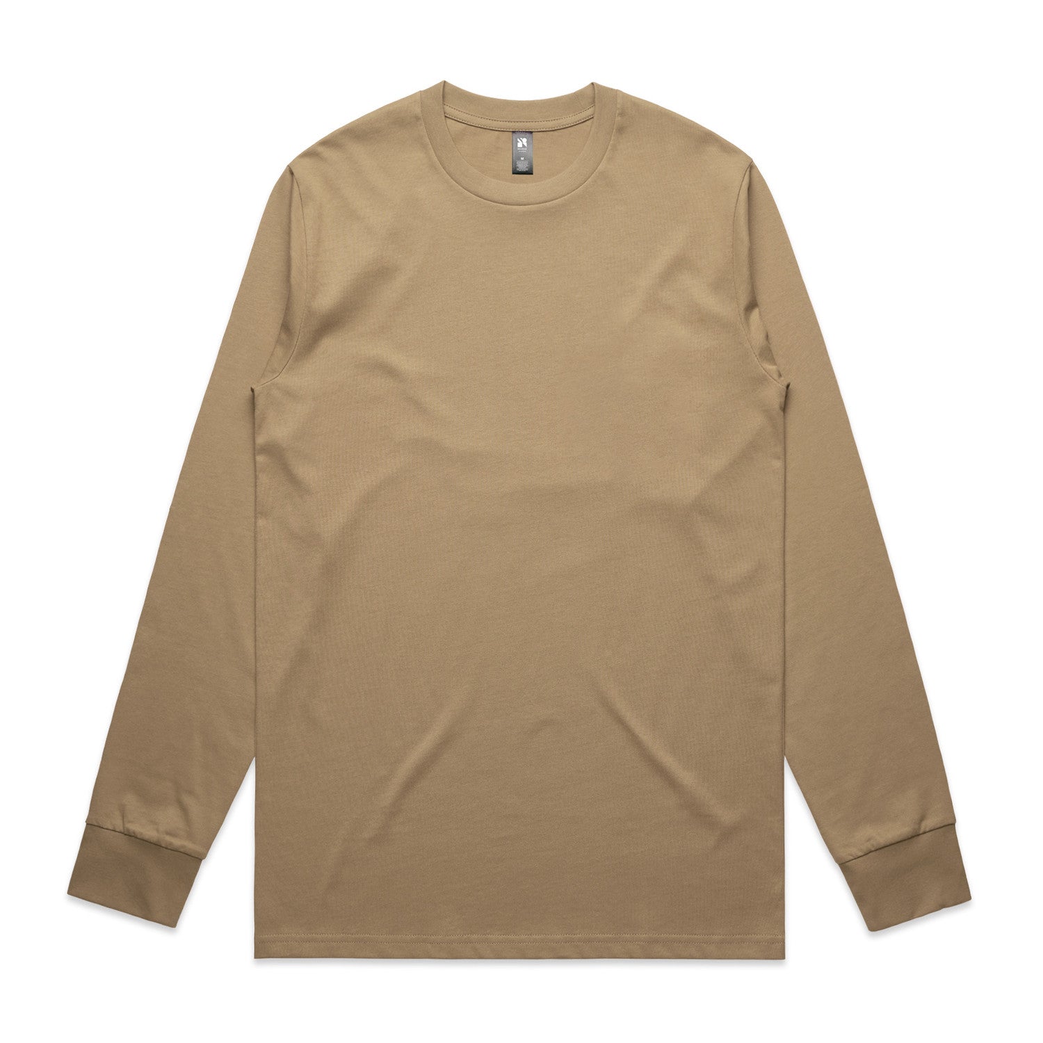 Men's Classic Long Sleeve Tee | Arena Custom Blanks - Arena Prints - Front - Sand - Brown