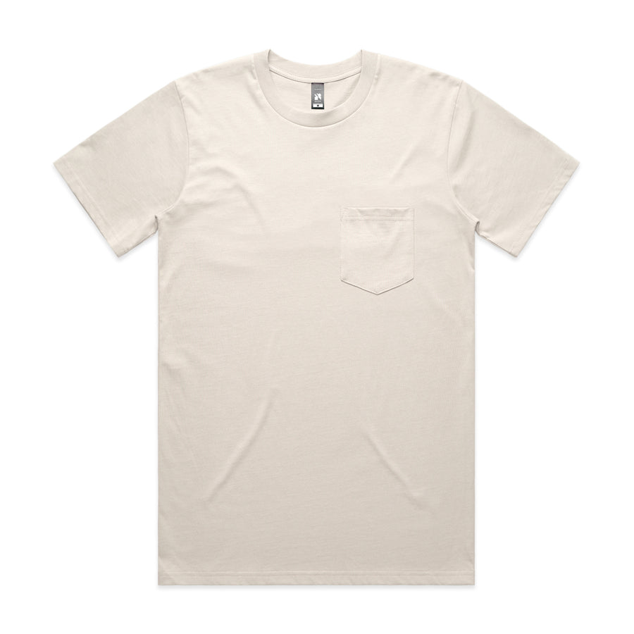 Men's Classic Pocket Tee Shirt | Arena Custom Blanks - Arena Prints - Front- Bone - Cream