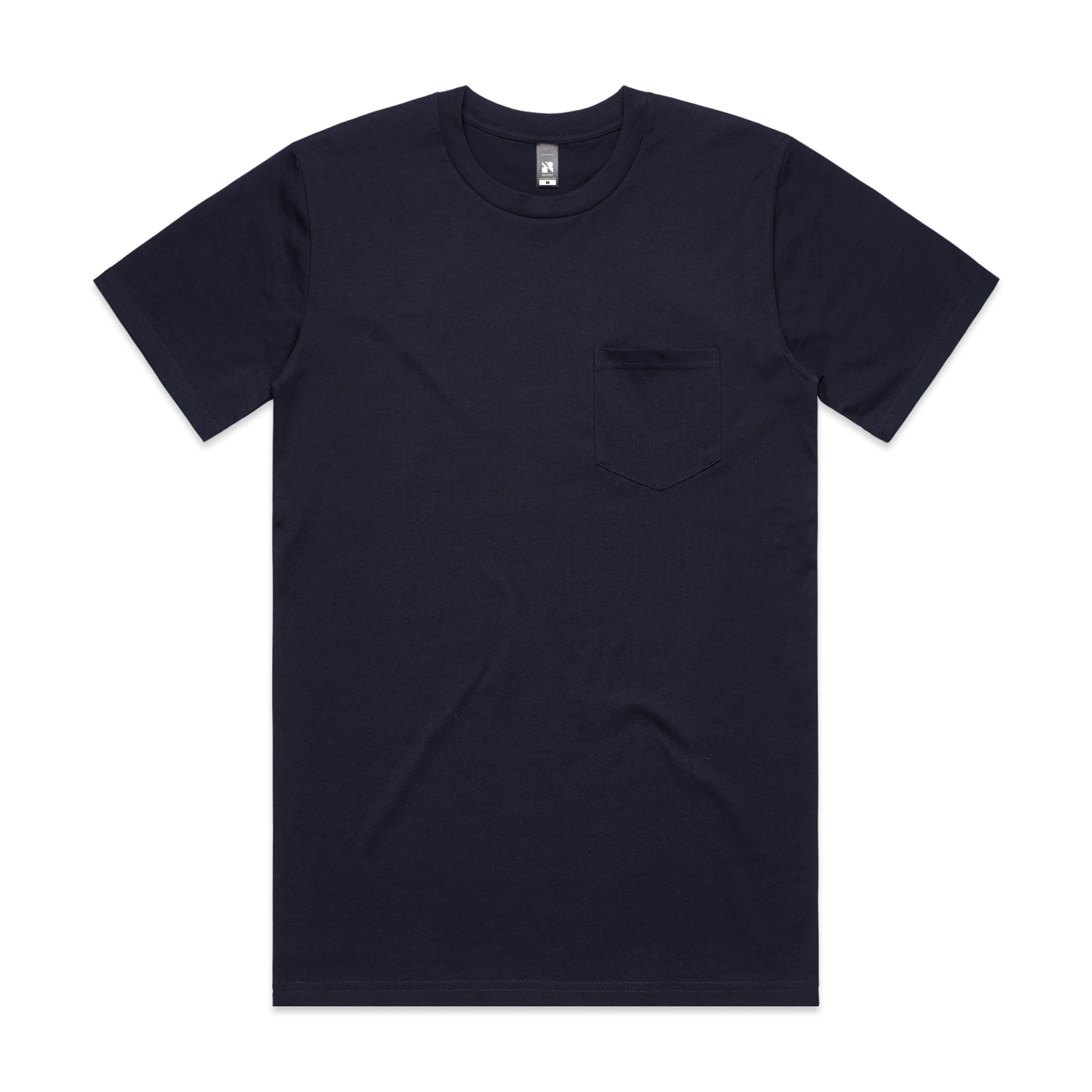 Men's Classic Pocket Tee Shirt | Arena Custom Blanks - Arena Prints - Front - Navy