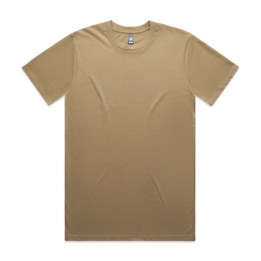 Men's Classic Tee Shirt Set A | Arena Custom Blanks - Arena Prints - Front - Sand - Brown