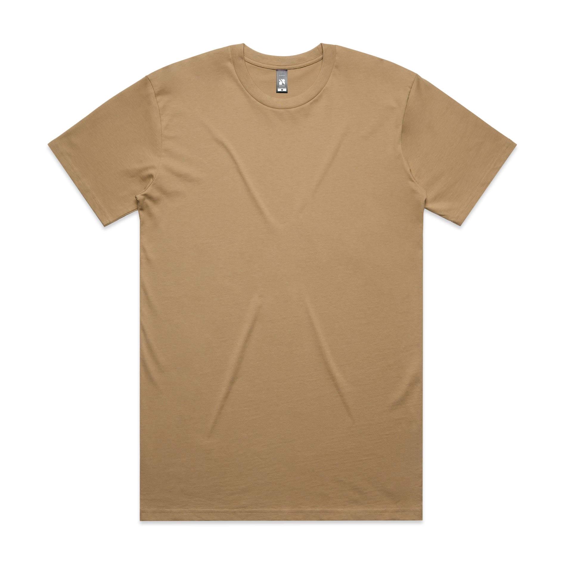 Men's Classic Tee Shirt Set B | Arena Custom Blanks - Arena Prints - Front - Khaki - Tan