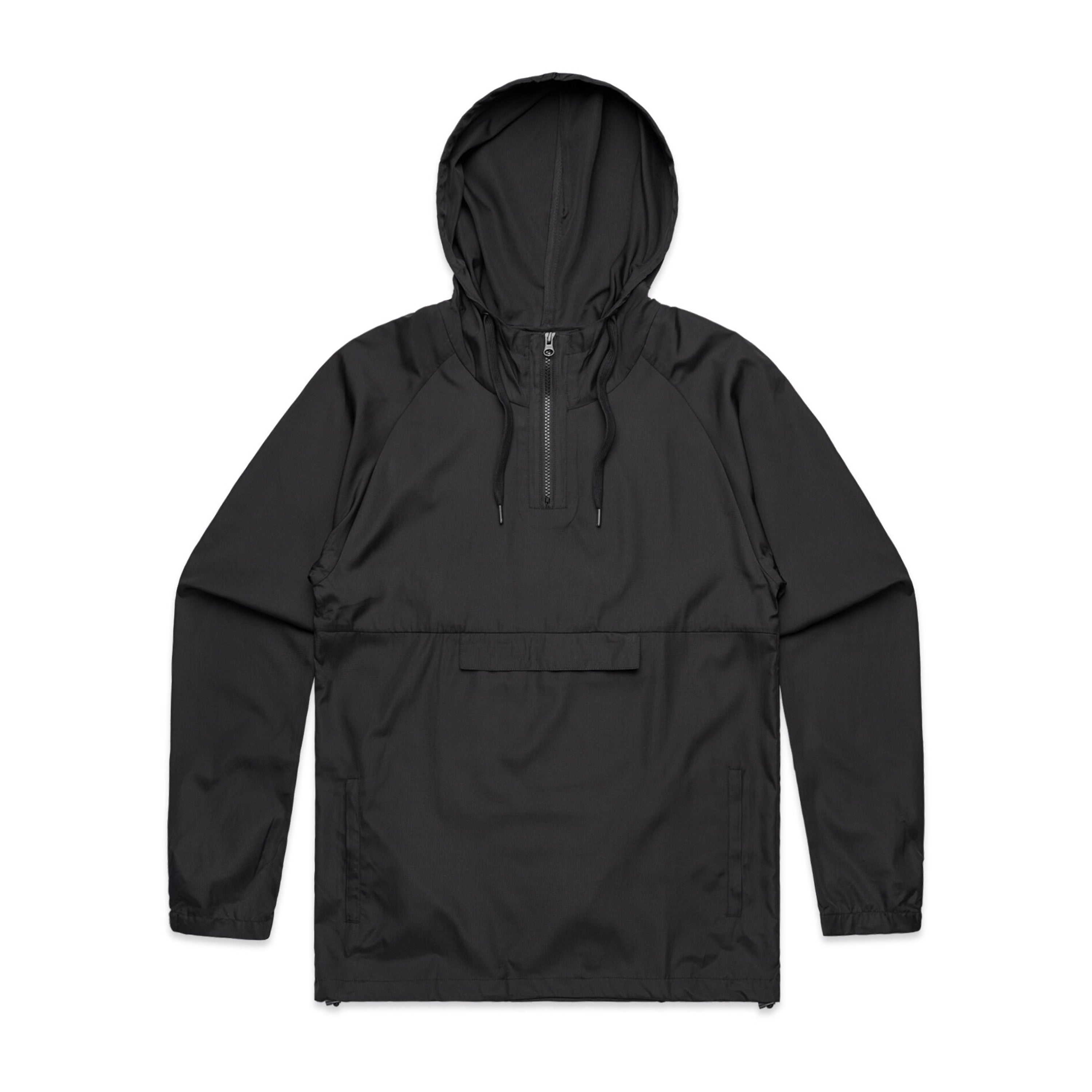 Men's Cyrus Windbreaker | Arena Custom Blanks - Arena Prints - Front - Black