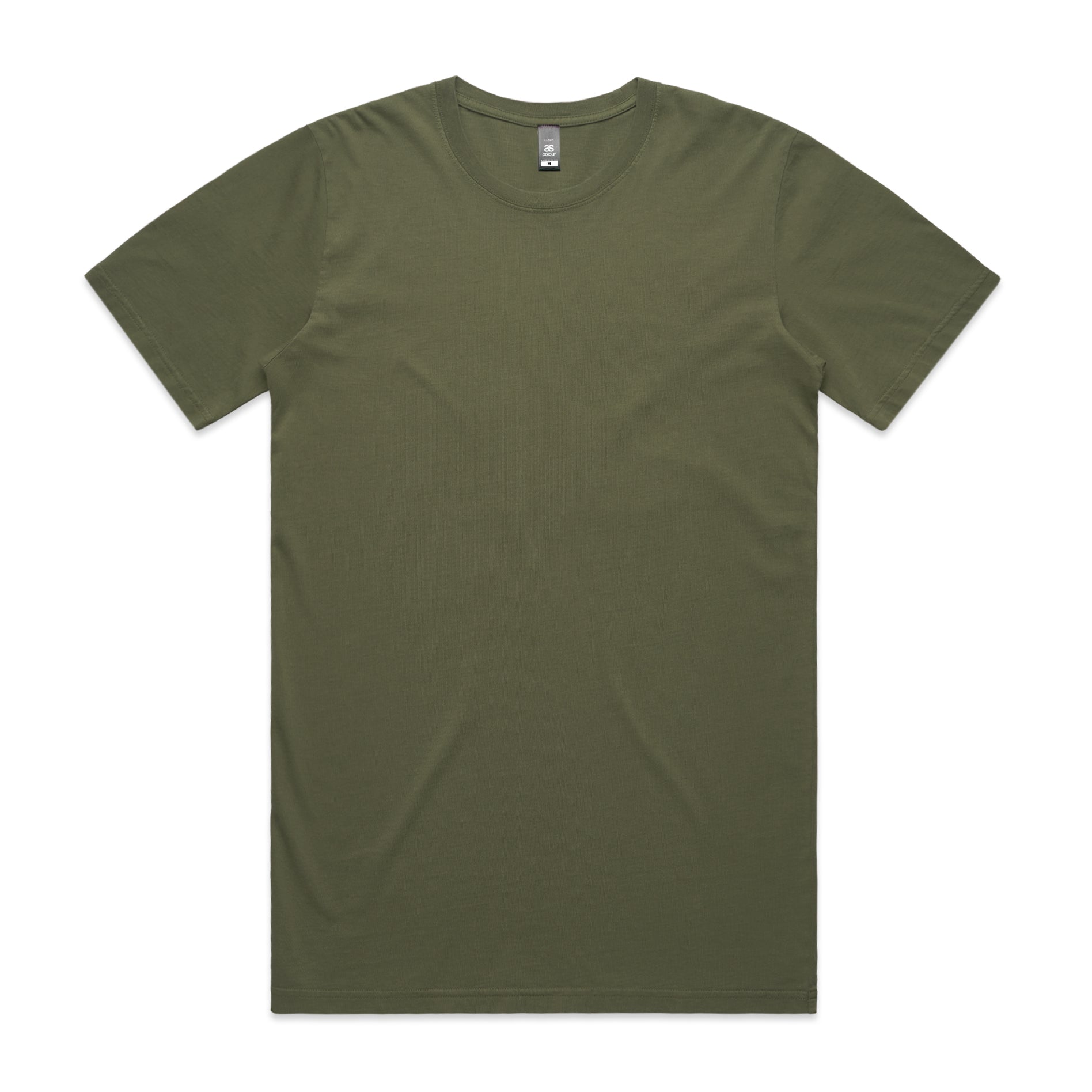 Men's Faded Tee Shirt |Arena Custom Blanks - Arena Prints - Front - Faded Army - Green 