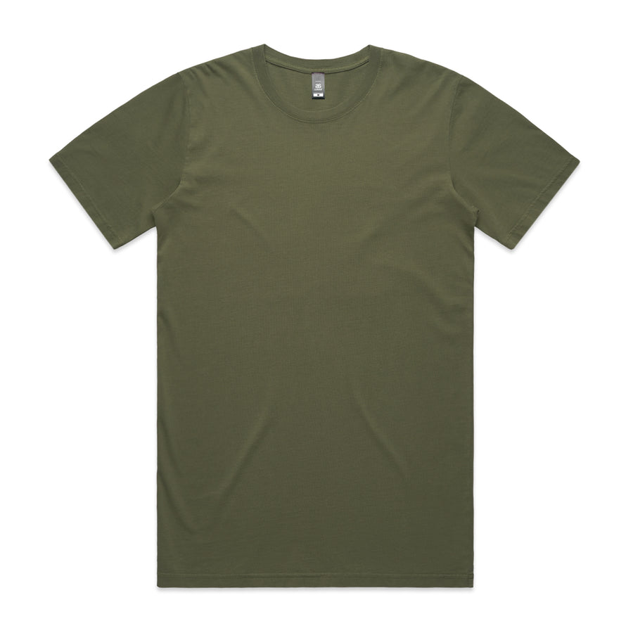 Men's Faded Tee Shirt |Arena Custom Blanks - Arena Prints - Front - Faded Army - Green 