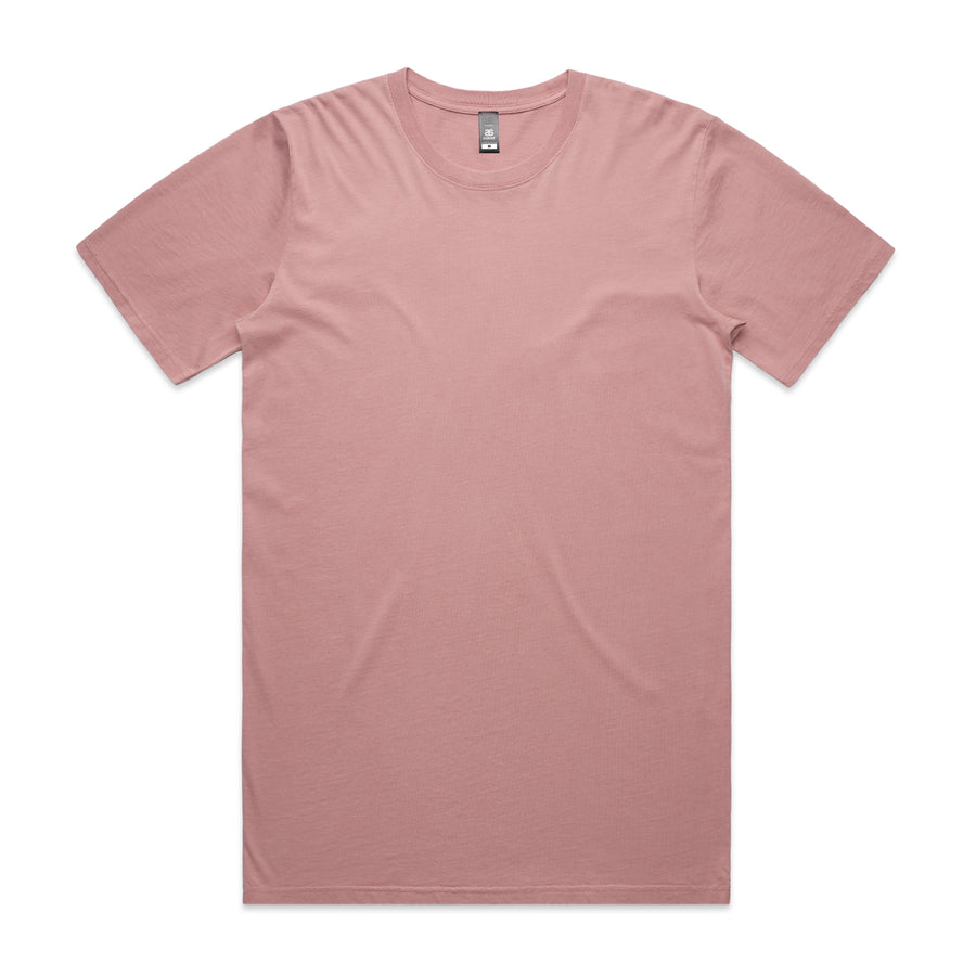 Men's Faded Tee Shirt |Arena Custom Blanks - Arena Prints - Front - Faded Rose - Pink
