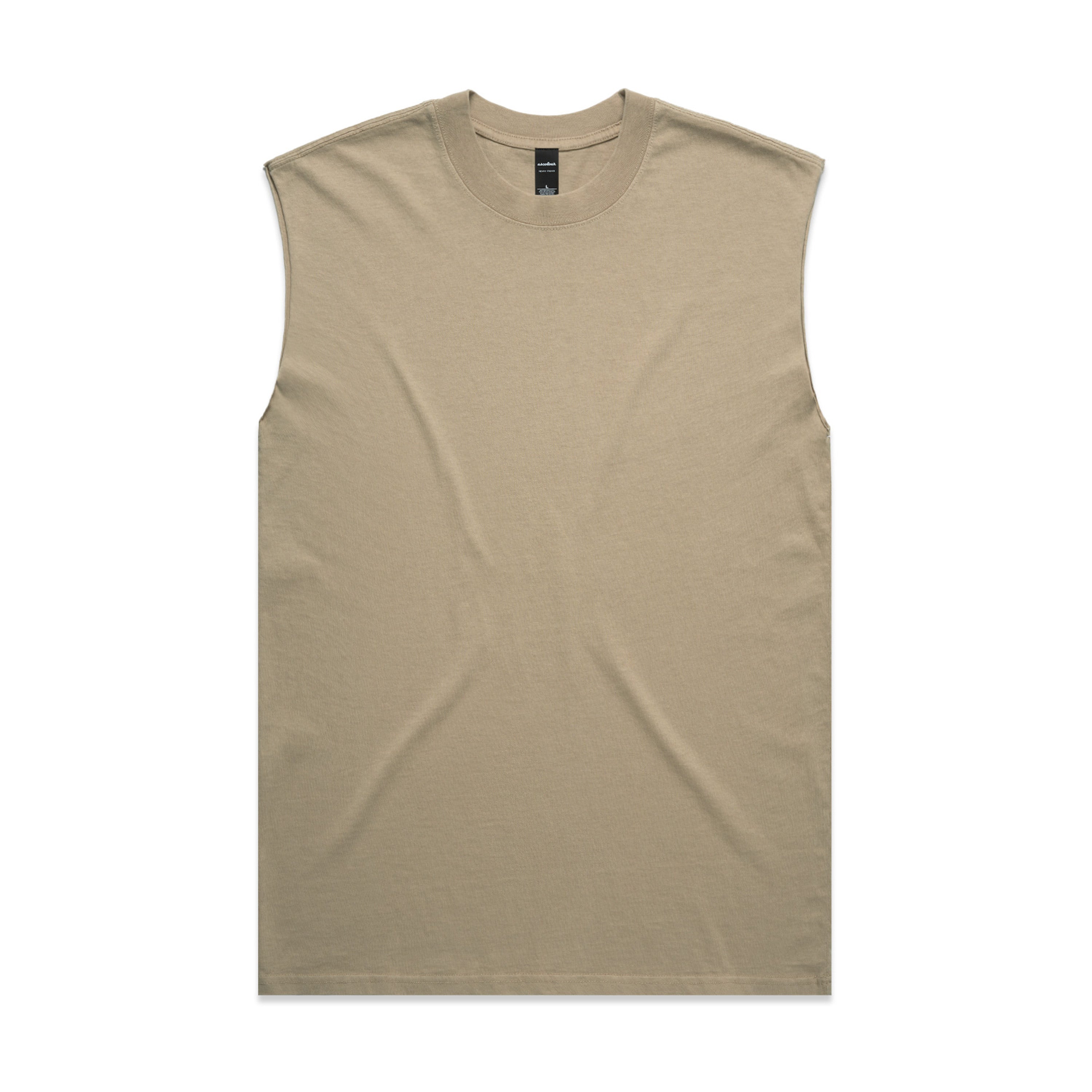 Men's Heavy Faded Tank | Arena Custom Blanks - Arena Prints - Front - Faded Khaki - Tan