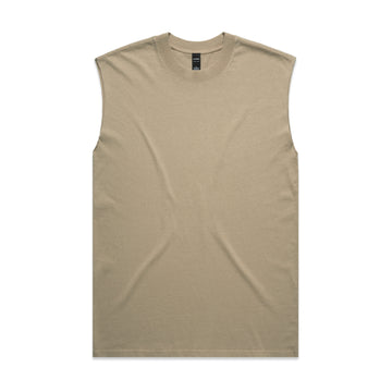 Men's Heavy Faded Tank | Arena Custom Blanks - Arena Prints - Front - Faded Khaki - Tan