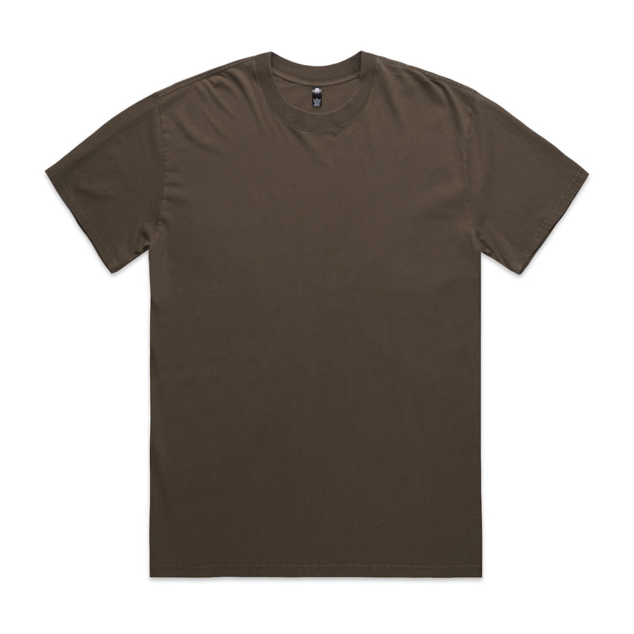 Men's Heavy Faded Tee |Arena Custom Blanks - Arena Prints - Front - Faded Brown - Brown