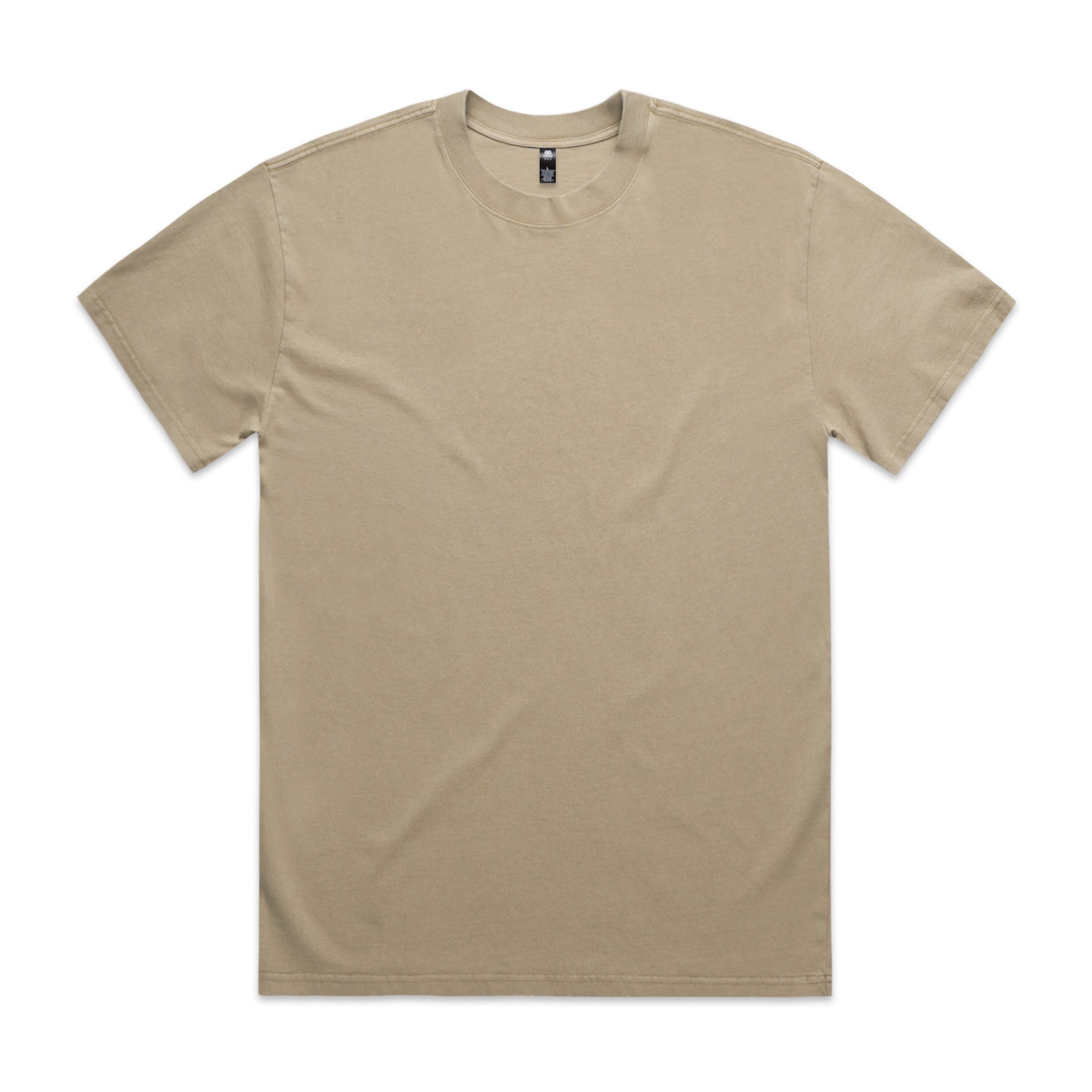 Men's Heavy Faded Tee |Arena Custom Blanks - Arena Prints - Front - Faded Khaki - Tan