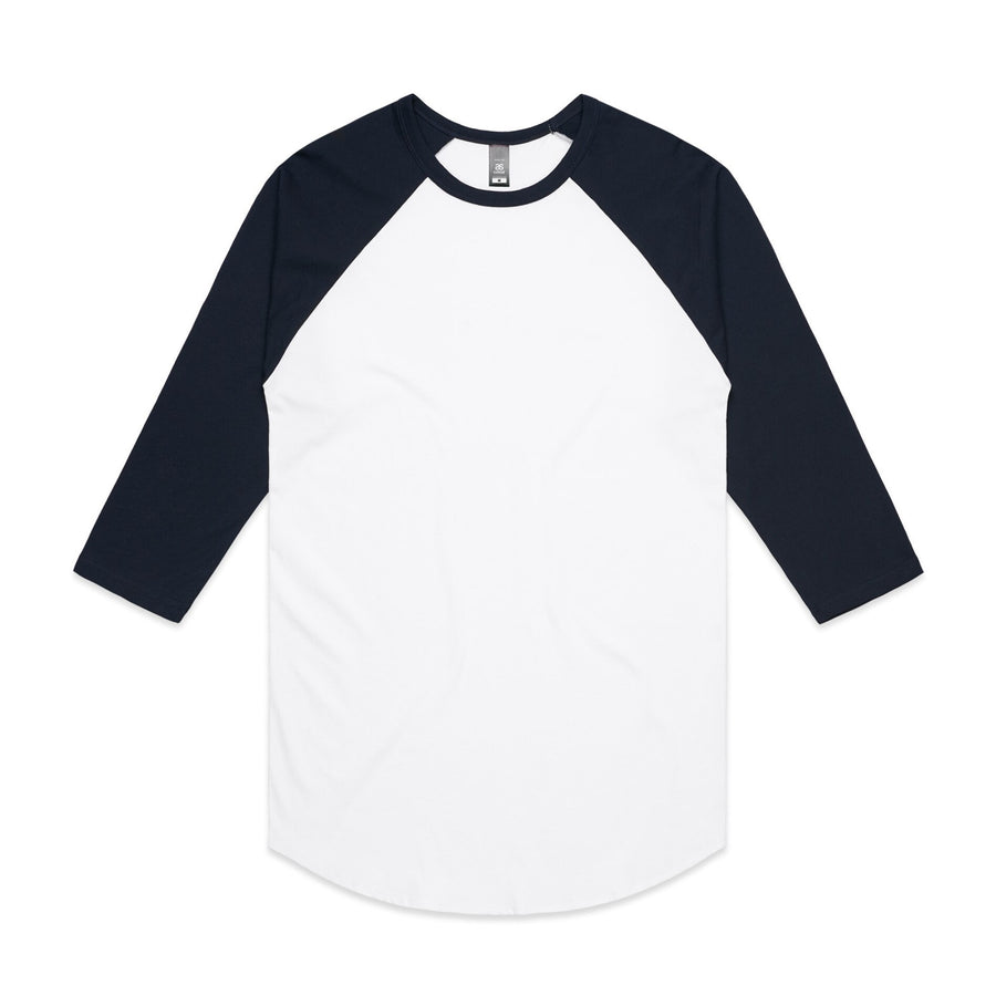 Men's Raglan Tee | Arena Custom Blanks - Arena Prints - Front - Navy - Blue