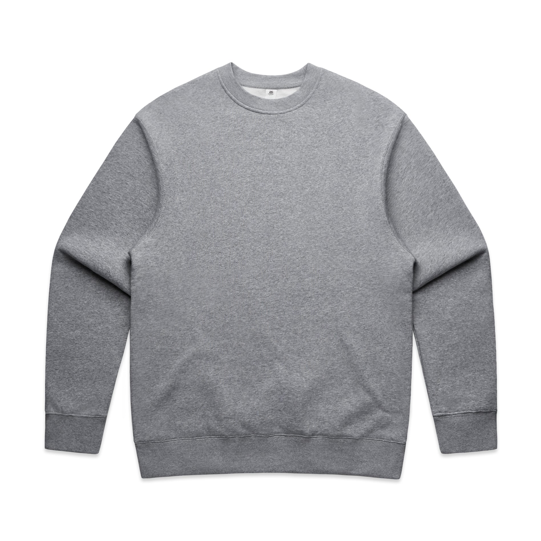 Men's Relaxed Crew | Arena Custom Blanks - Arena Prints - Front - Athletic Heather - Grey