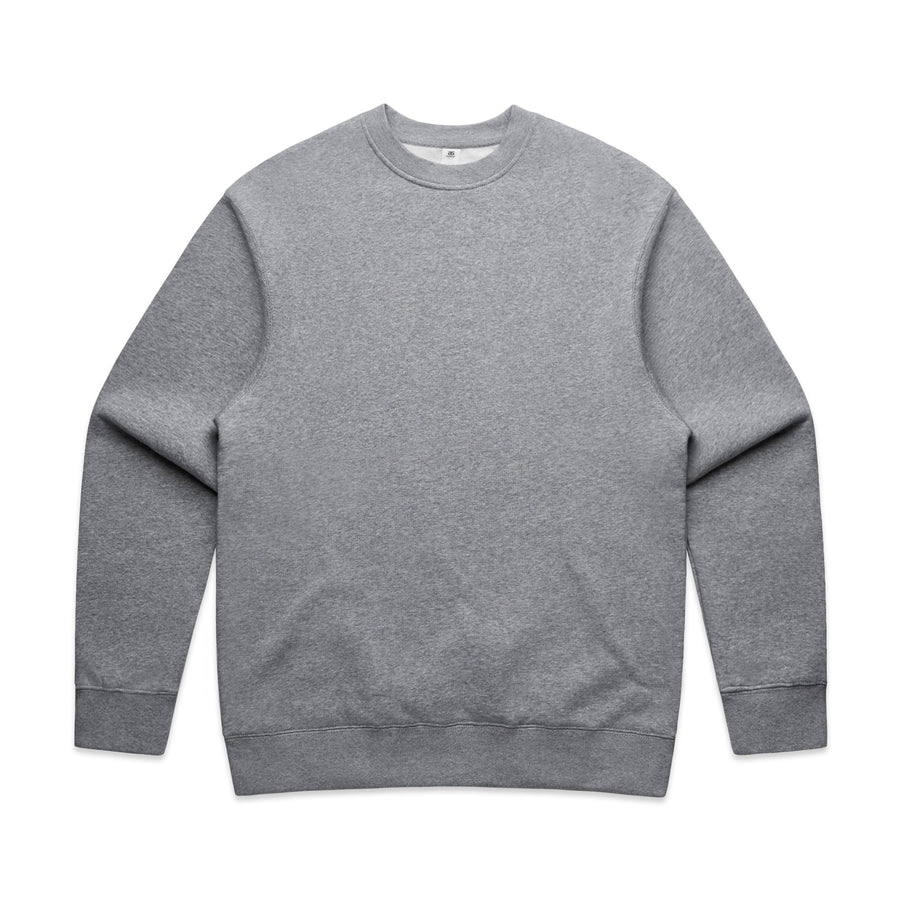 Men's Relaxed Crew | Arena Custom Blanks - Arena Prints - Front - Athletic Heather - Grey