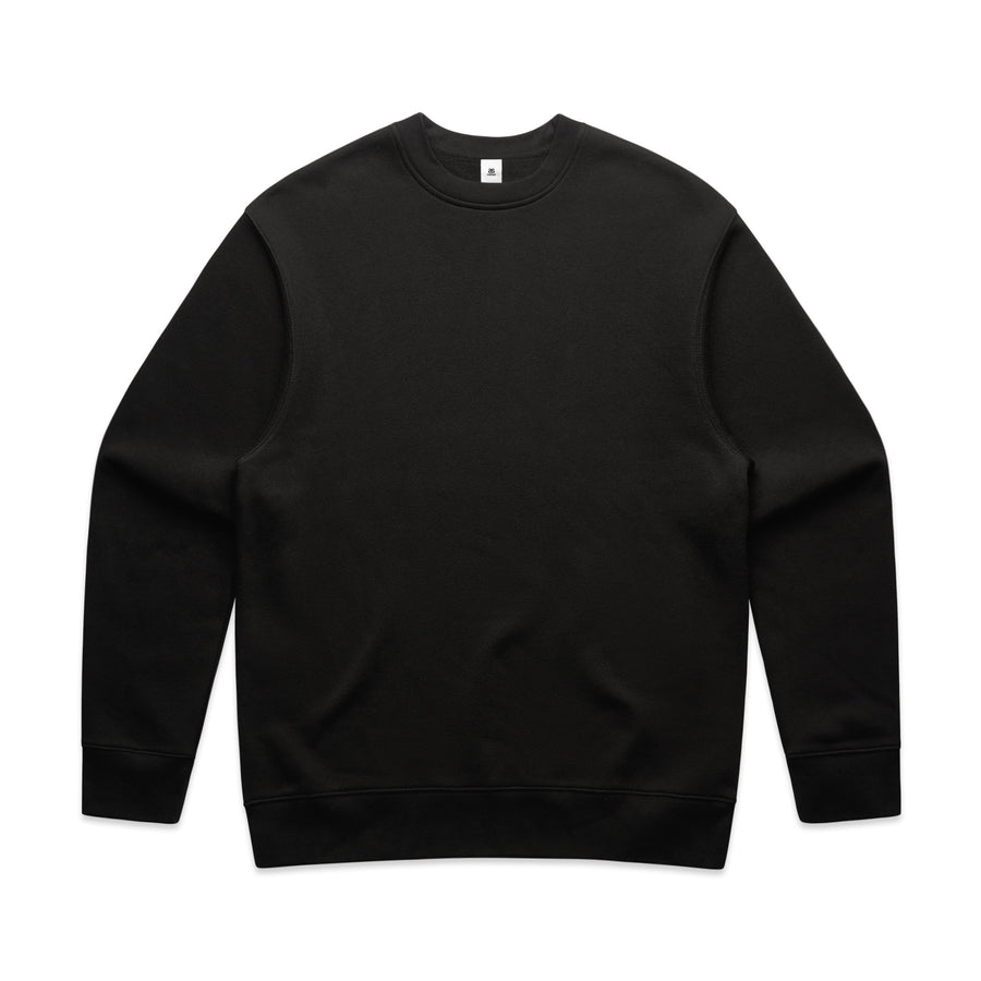 Men's Relaxed Crew | Arena Custom Blanks - Arena Prints - Front - Black