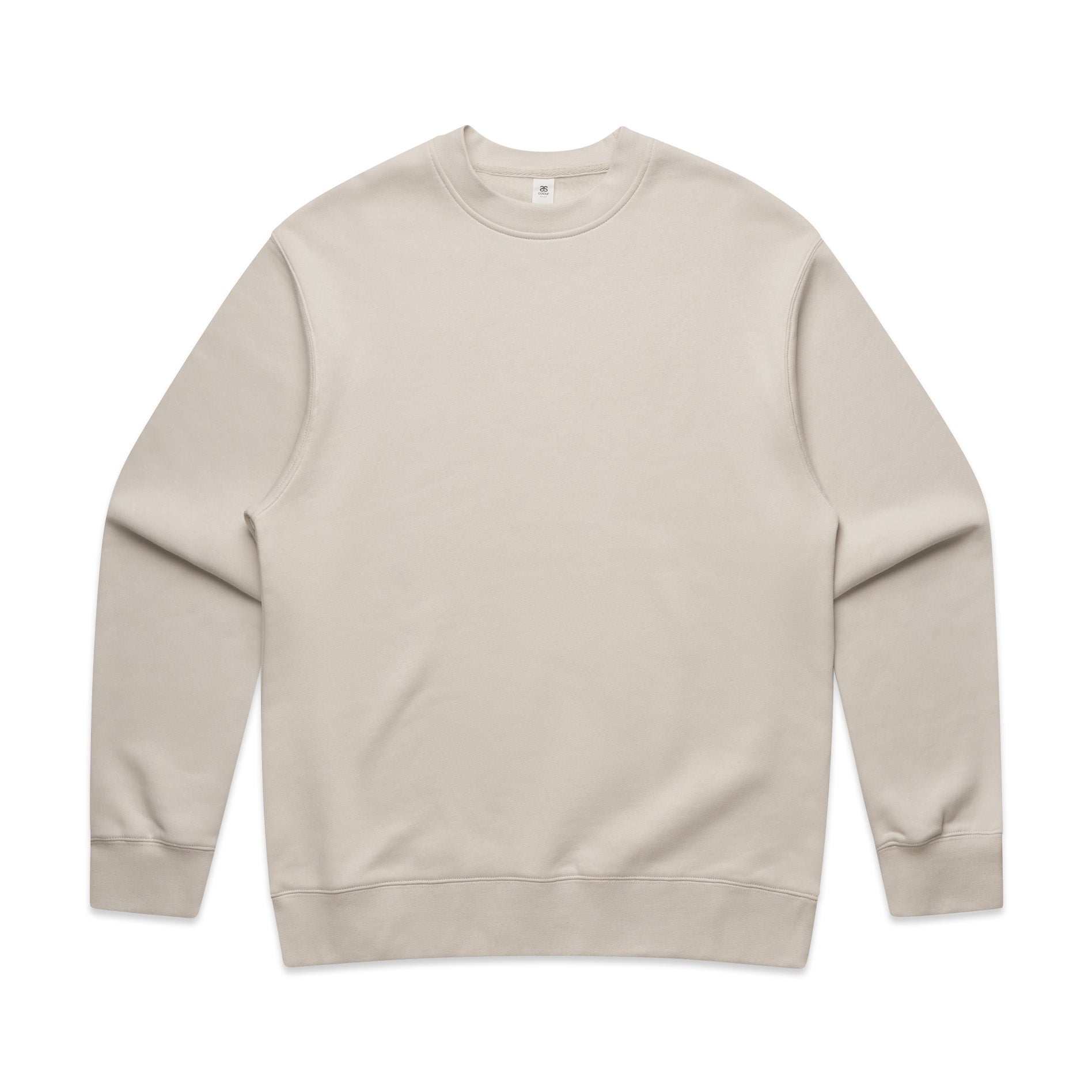 Men's Relaxed Crew | Arena Custom Blanks - Arena Prints - Front - Bone - Cream