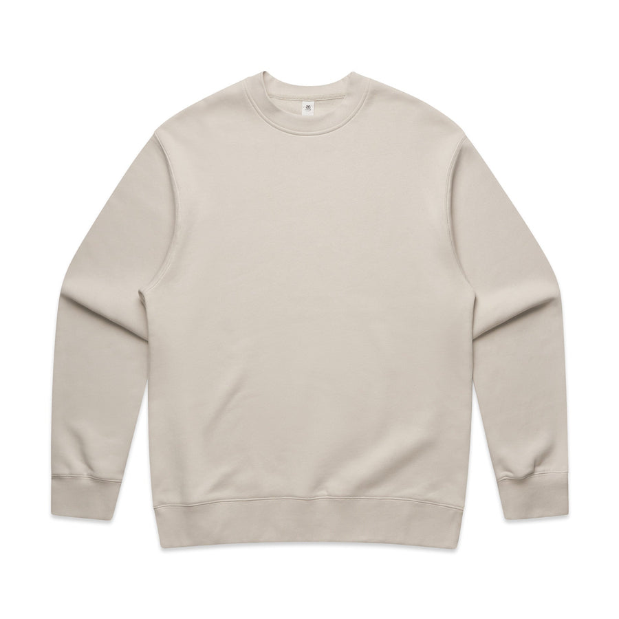Men's Relaxed Crew | Arena Custom Blanks - Arena Prints - Front - Bone - Cream