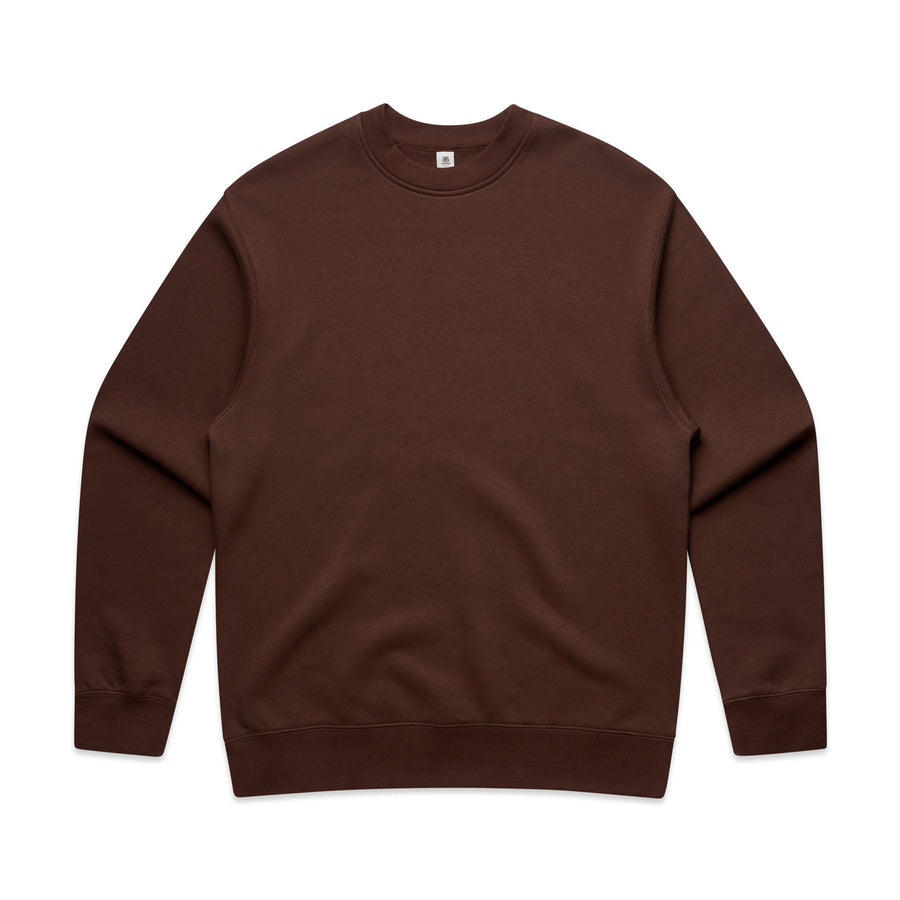 Men's Relaxed Crew | Arena Custom Blanks - Arena Prints - Front - Chestnut - Brown