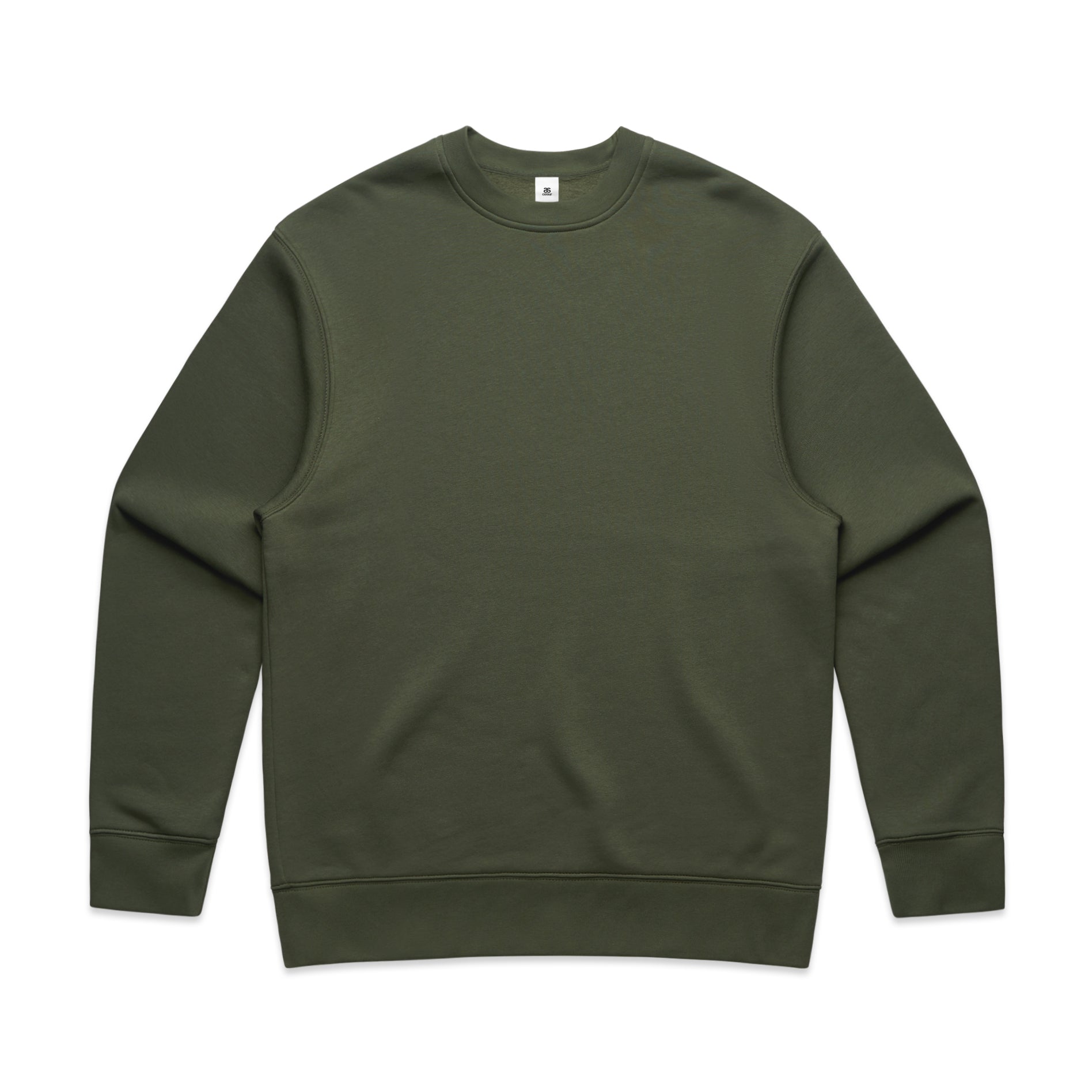 Men's Relaxed Crew | Arena Custom Blanks - Arena Prints - Front - Cypress - Green