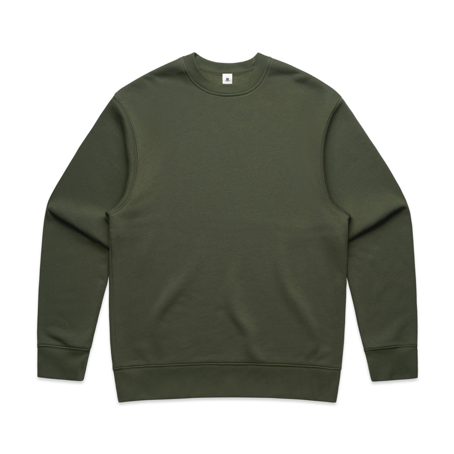 Men's Relaxed Crew | Arena Custom Blanks - Arena Prints - Front - Cypress - Green