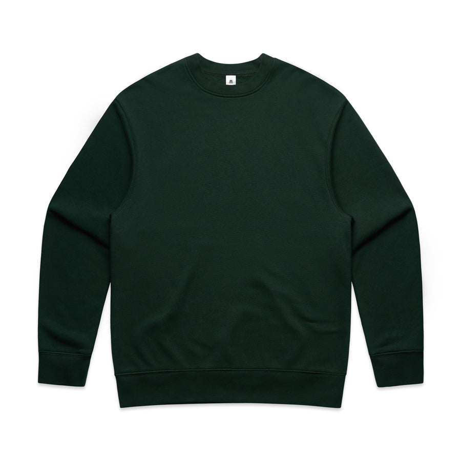 Men's Relaxed Crew | Arena Custom Blanks - Arena Prints - Front - Pine Green - Green