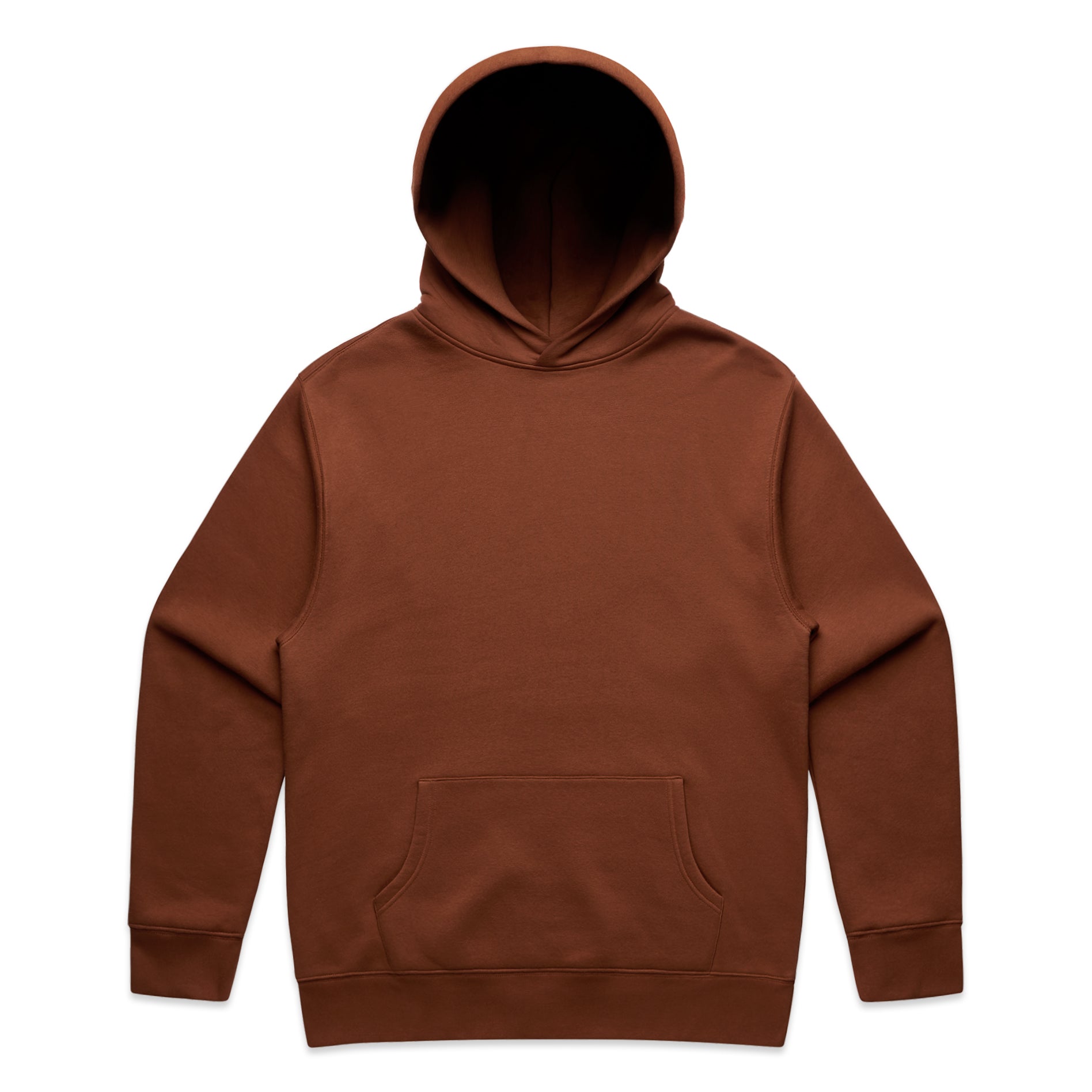 Men's Relaxed Hoodie |Arena Custom Blanks - Arena Prints - Front - Clay - Brown