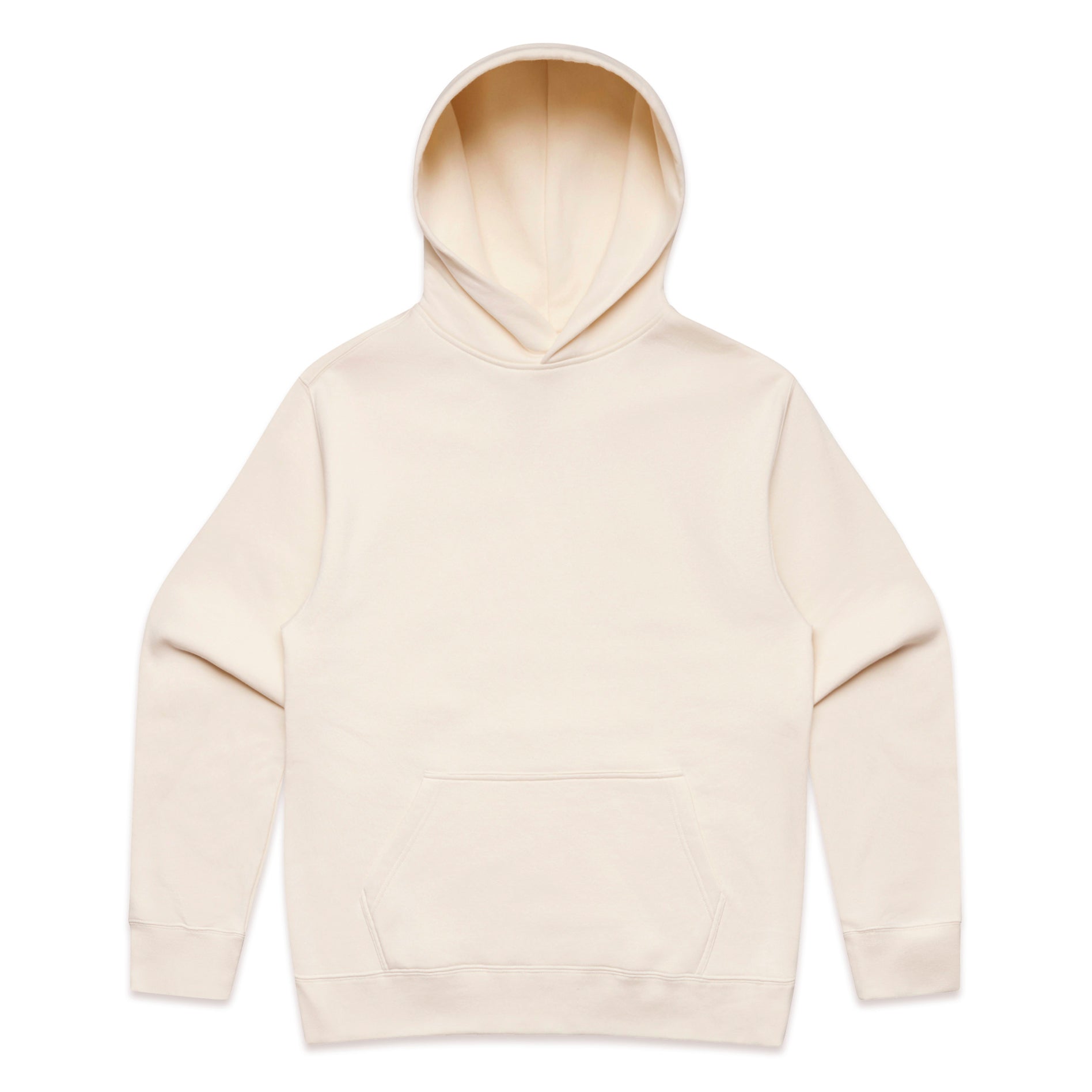 Men's Relaxed Hoodie |Arena Custom Blanks - Arena Prints - Front - Ecru - Cream