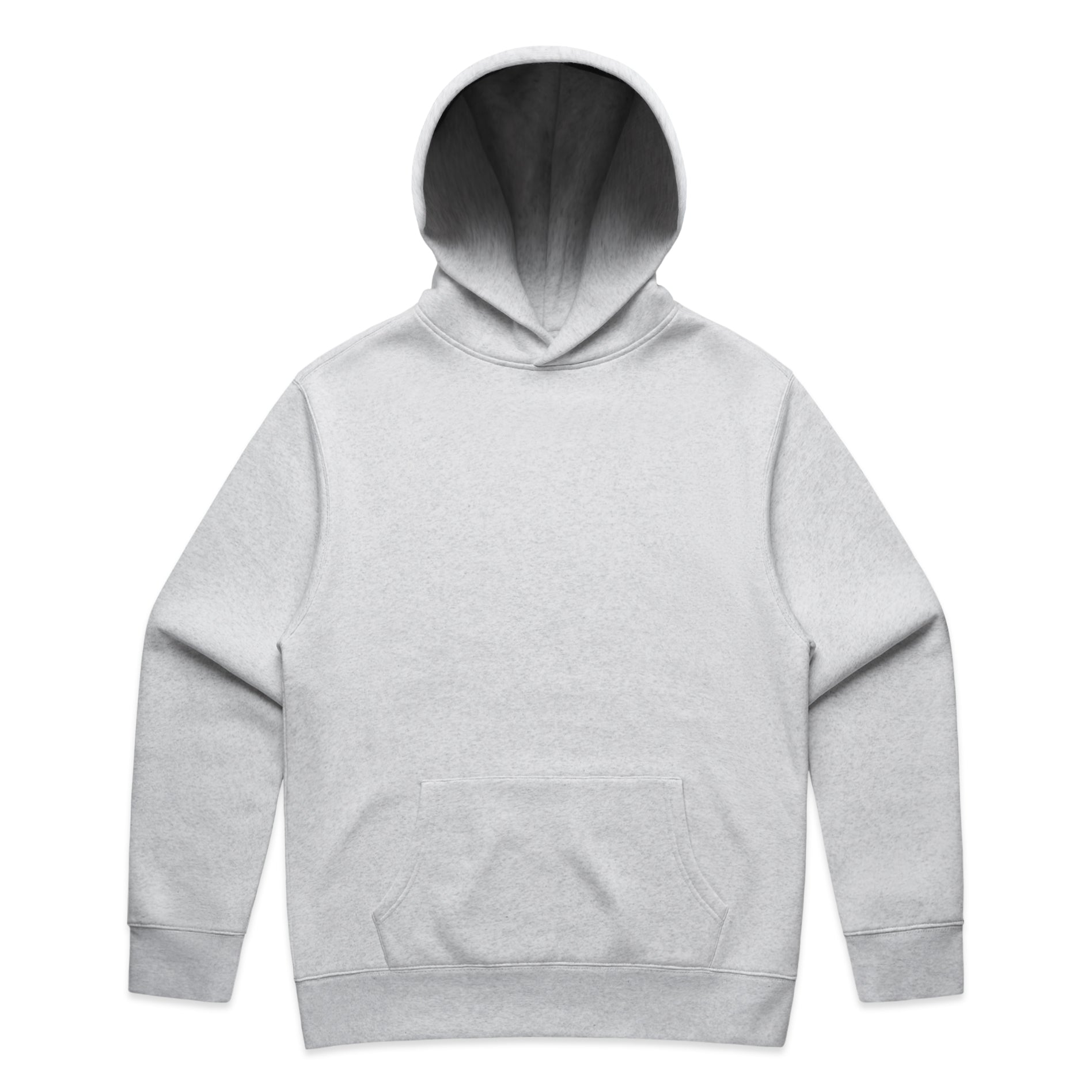 Men's Relaxed Hoodie | Arena Custom Blanks - Arena Prints - Front - White Heather - Grey Marle