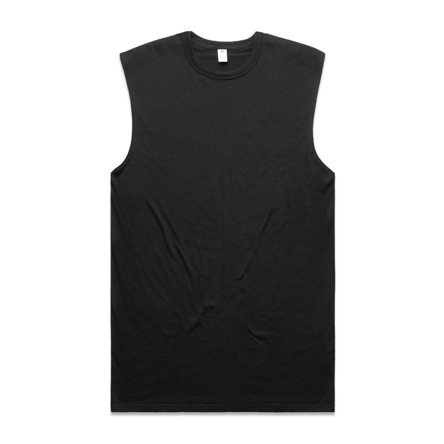 Men's Staple Active Blend Tank | Arena Custom Blanks - Arena Prints - Front - Black 