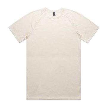 Men's Staple Active Blend Tee | Arena Custom Blanks - Arena Prints - Front  Ecru - Cream 