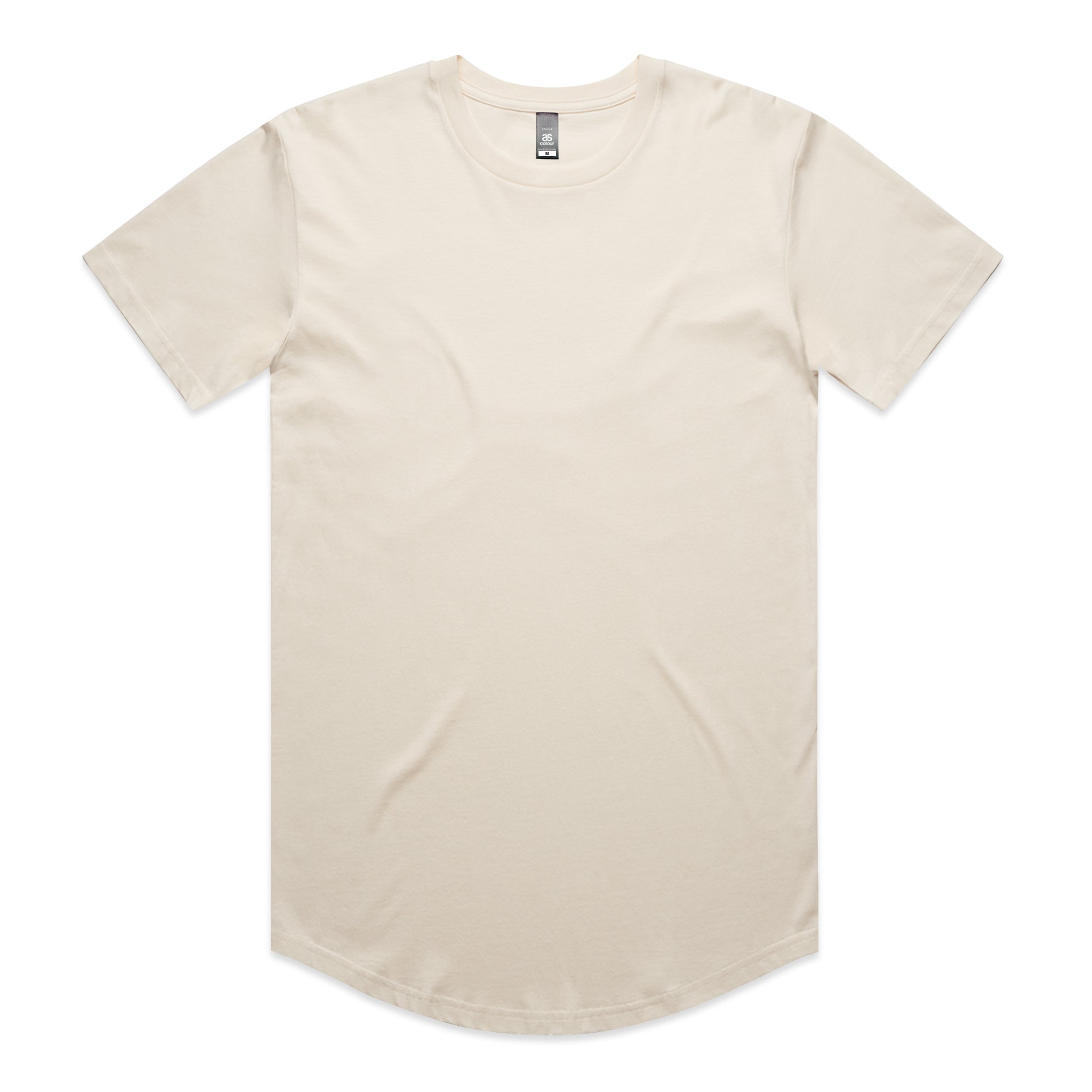 Men's Staple Curve Tee | Arena Custom Blanks - Arena Prints - Front - Ecru - Cream