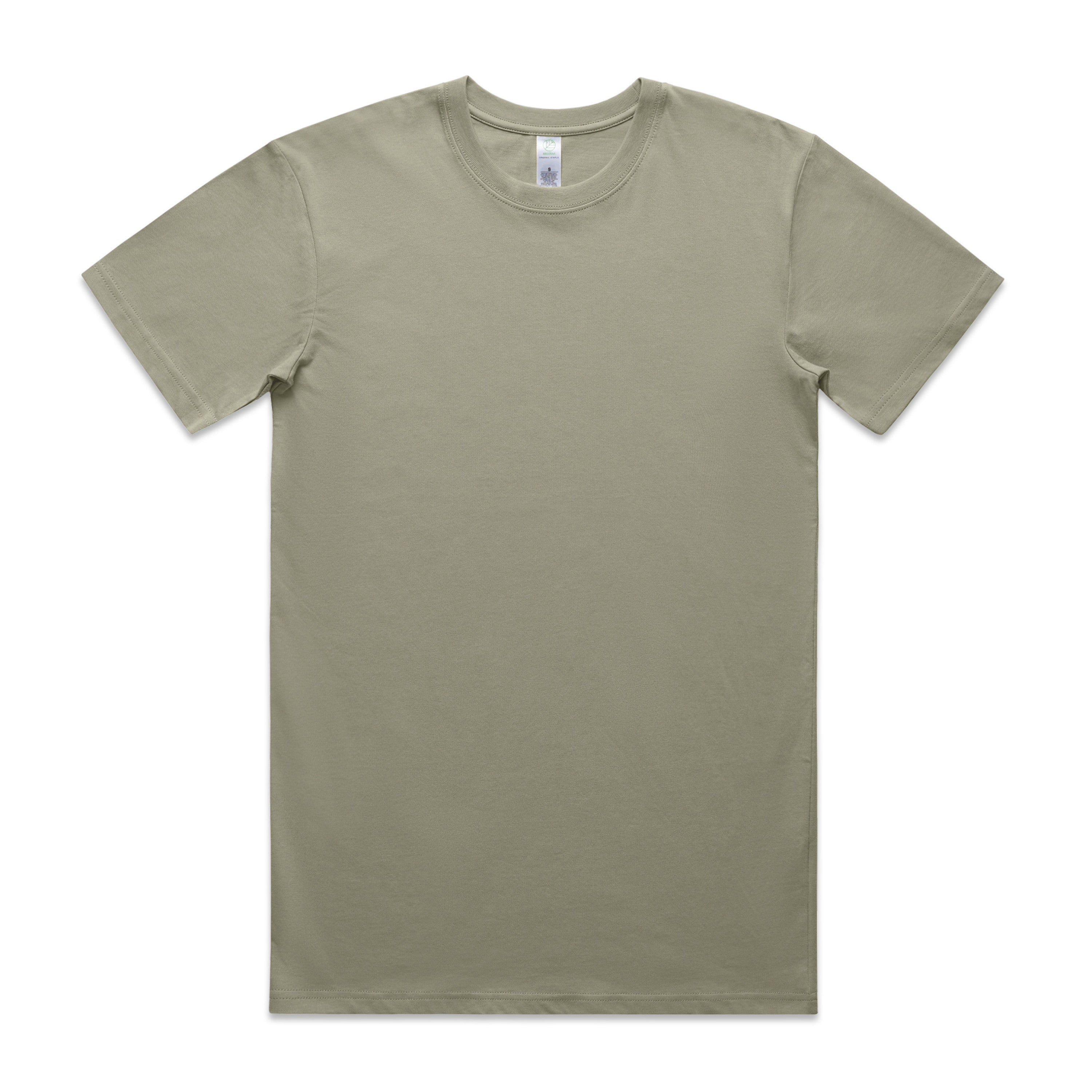 Men's Staple Organic Tee Shirt | Arena Custom Blanks - Arena Prints - Front - Eucalyptus - Green