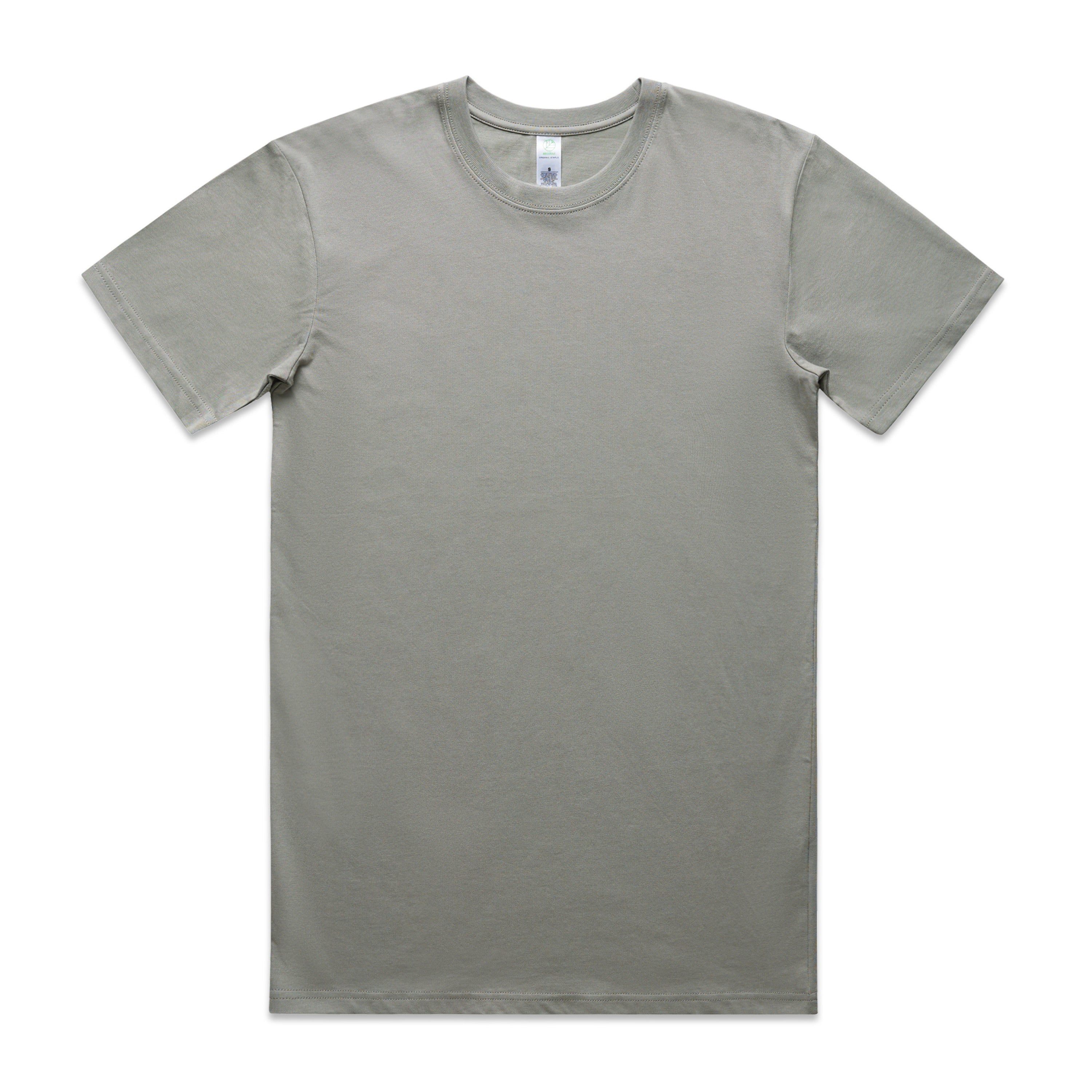 Men's Staple Organic Tee Shirt | Arena Custom Blanks - Arena Prints - Front - Granite - Grey
