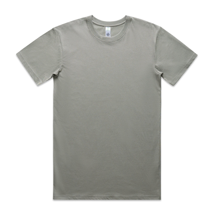 Men's Staple Organic Tee Shirt | Arena Custom Blanks - Arena Prints - Front - Granite - Grey