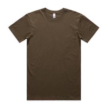 Men's Staple Organic Tee Shirt | Arena Custom Blanks - Arena Prints - Front - Walnut - Brown