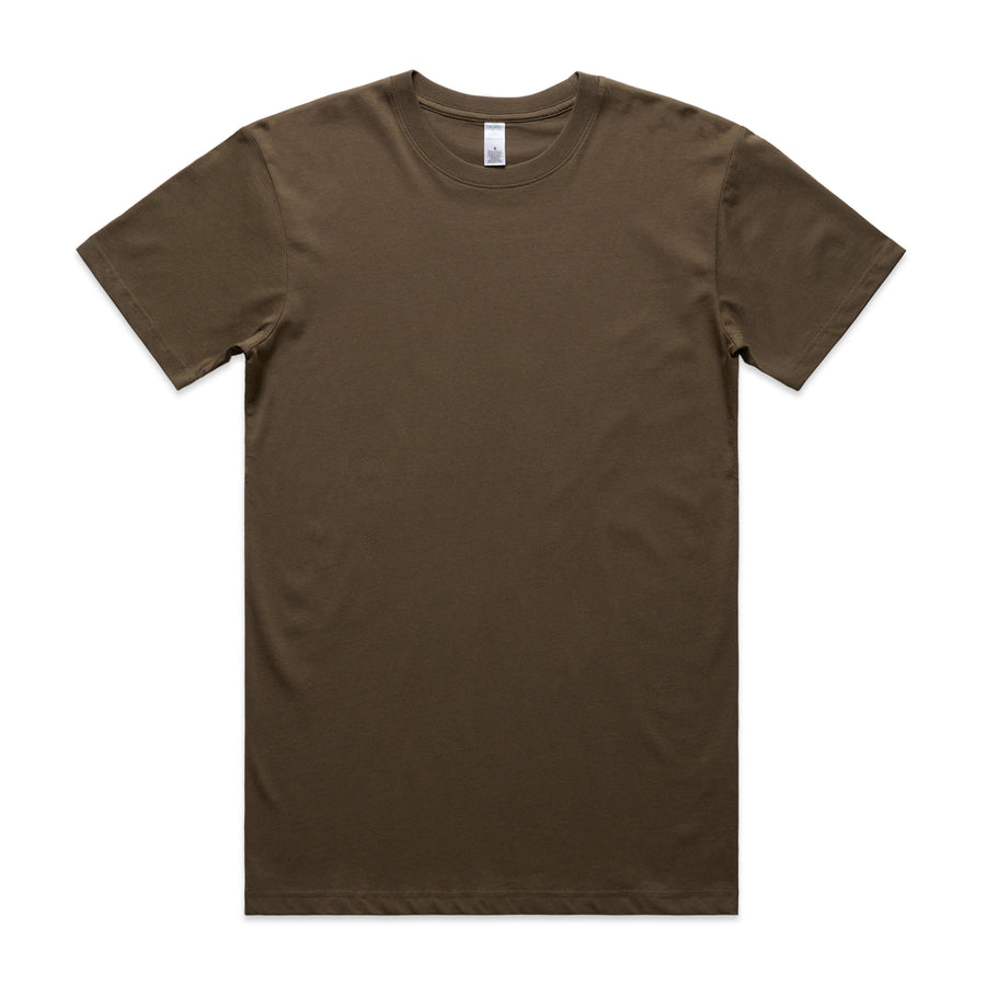 Men's Staple Organic Tee Shirt | Arena Custom Blanks - Arena Prints - Front - Walnut - Brown