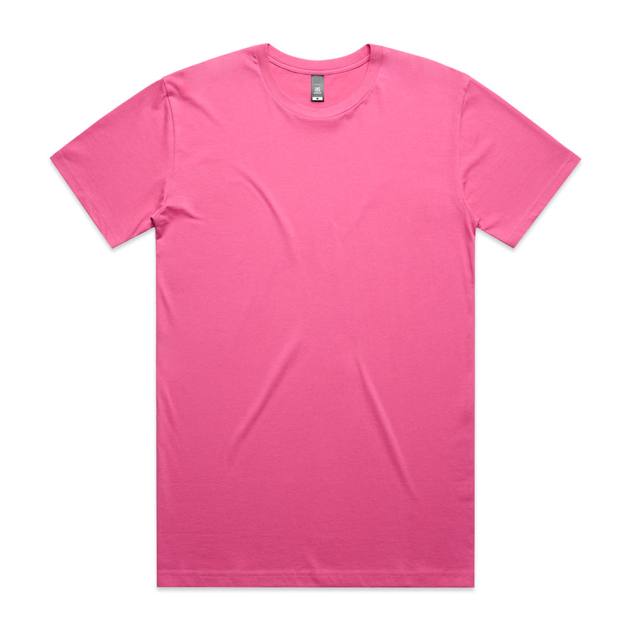 Men's Staple Tee | Arena Custom Blanks - Arena Prints - Front - Charity Pink - Pink